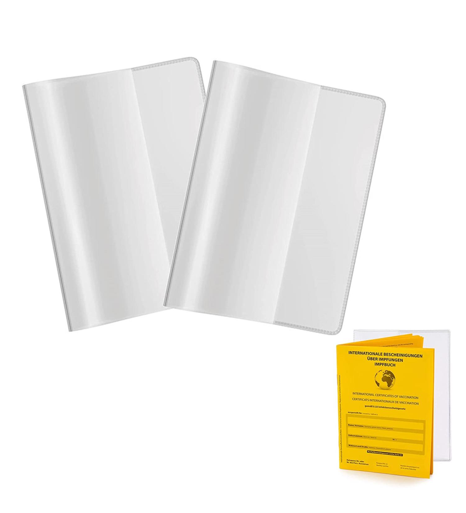 VOCIBO 2-Pack Vaccination ID Protective Cover | Waterproof Vaccine Card Holder for Adult Pass | Fits 93x130mm Vaccination Pass - Buy Online on SooperMarket.com