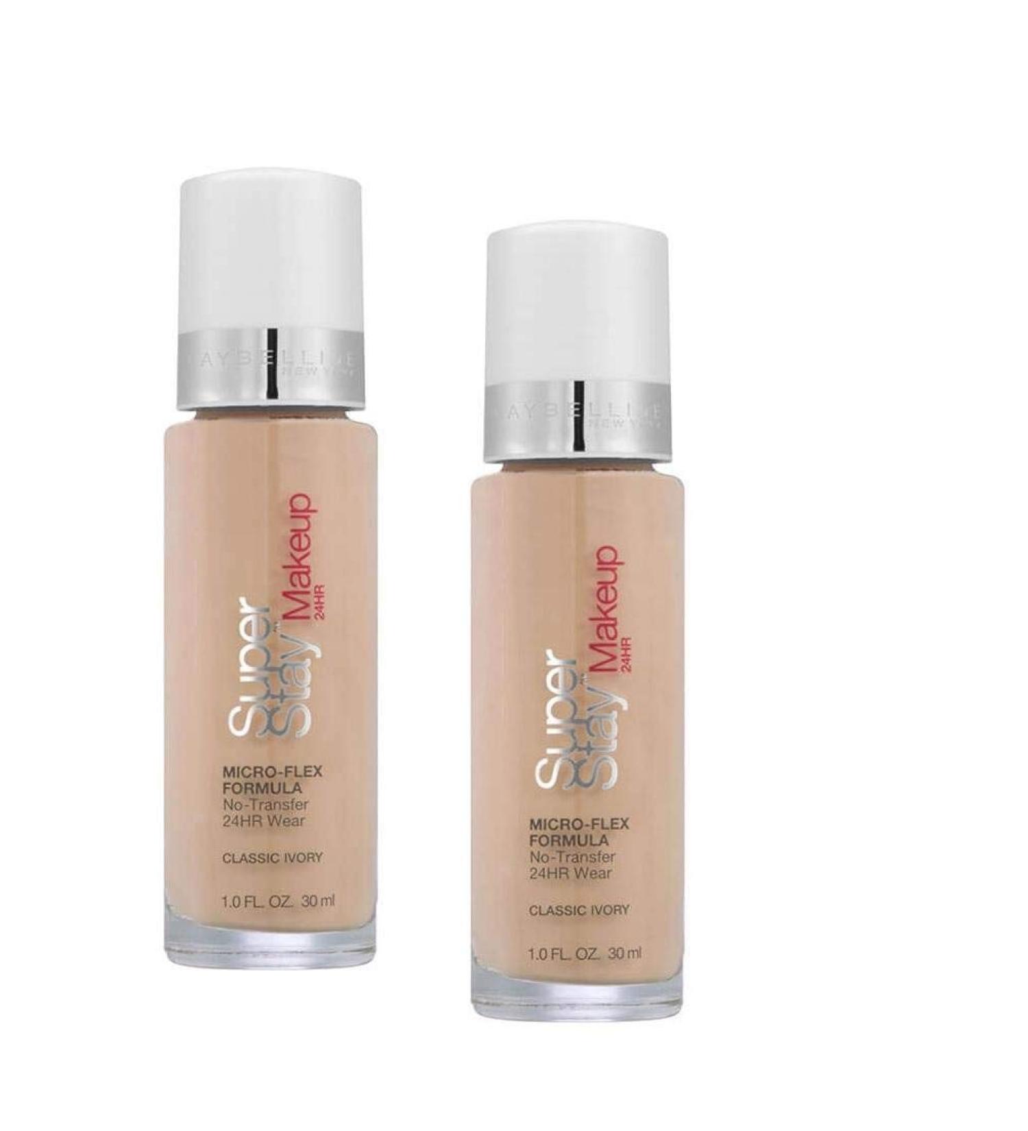 Maybelline SuperStay Foundation - Classic Ivory 2-Pack 1 Fl Oz each - Buy Online on SooperMarket.com