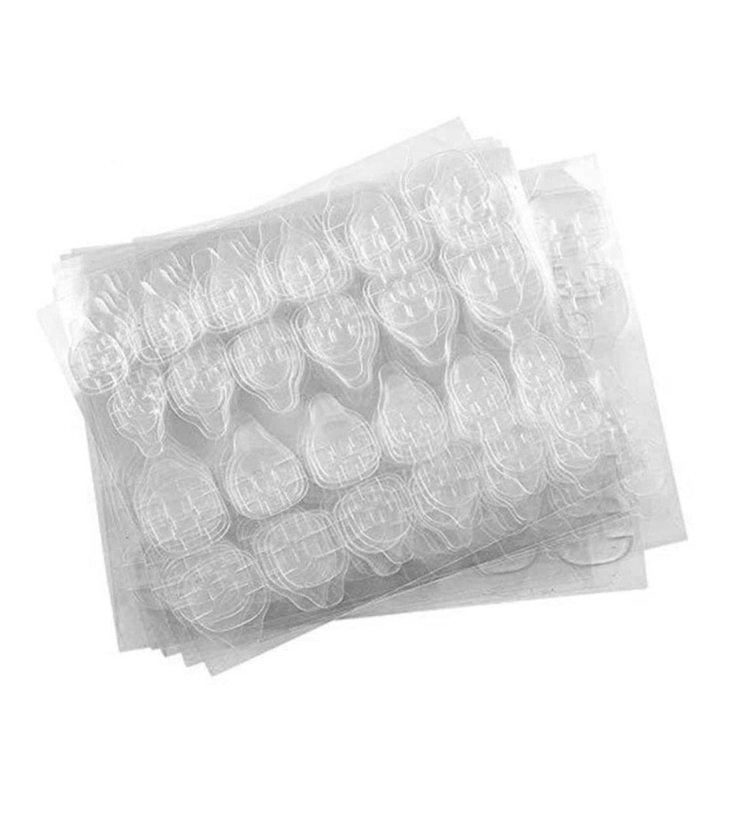 Adhesive Nail Tabs Double Sided Manicure Stickers Waterproof Clear Jelly Gel Tape 10 Sheets 120PCS Adhesive Nail tabs - Buy Online on SooperMarket.com