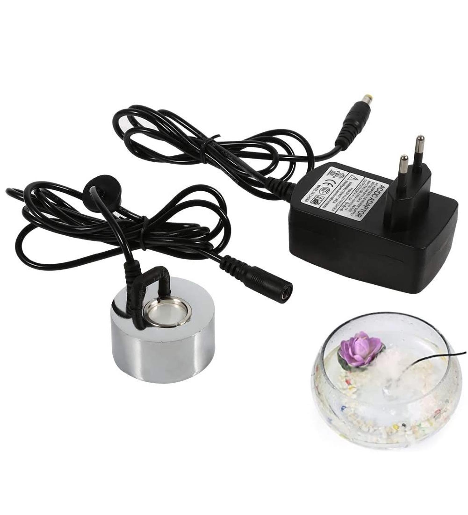 Okby Ultrasound Fogger - Efficient Water Well Pond Atomizer Humidifier with EU Adapter | Cold Fog & Negative Ions for Damp Air - Buy Online on SooperMarket.com