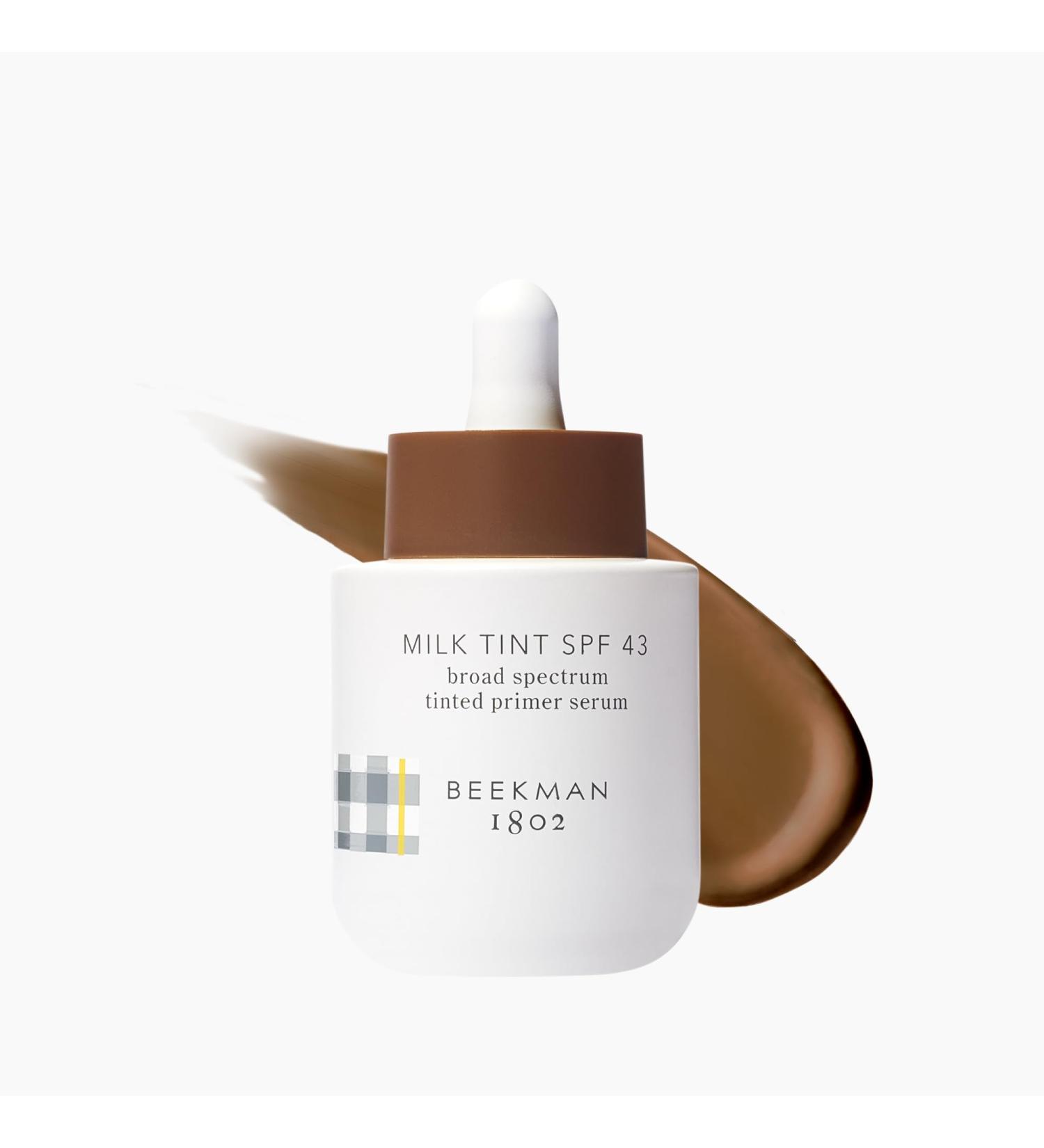 Beekman 1802 Milk Tint Face SPF 43 - Oxybenzone Free Tinted Mineral Sunscreen & Moisturizer for Sensitive Skin - Cruelty Free Makeup Primer - 1 oz - Buy Online on SooperMarket.com