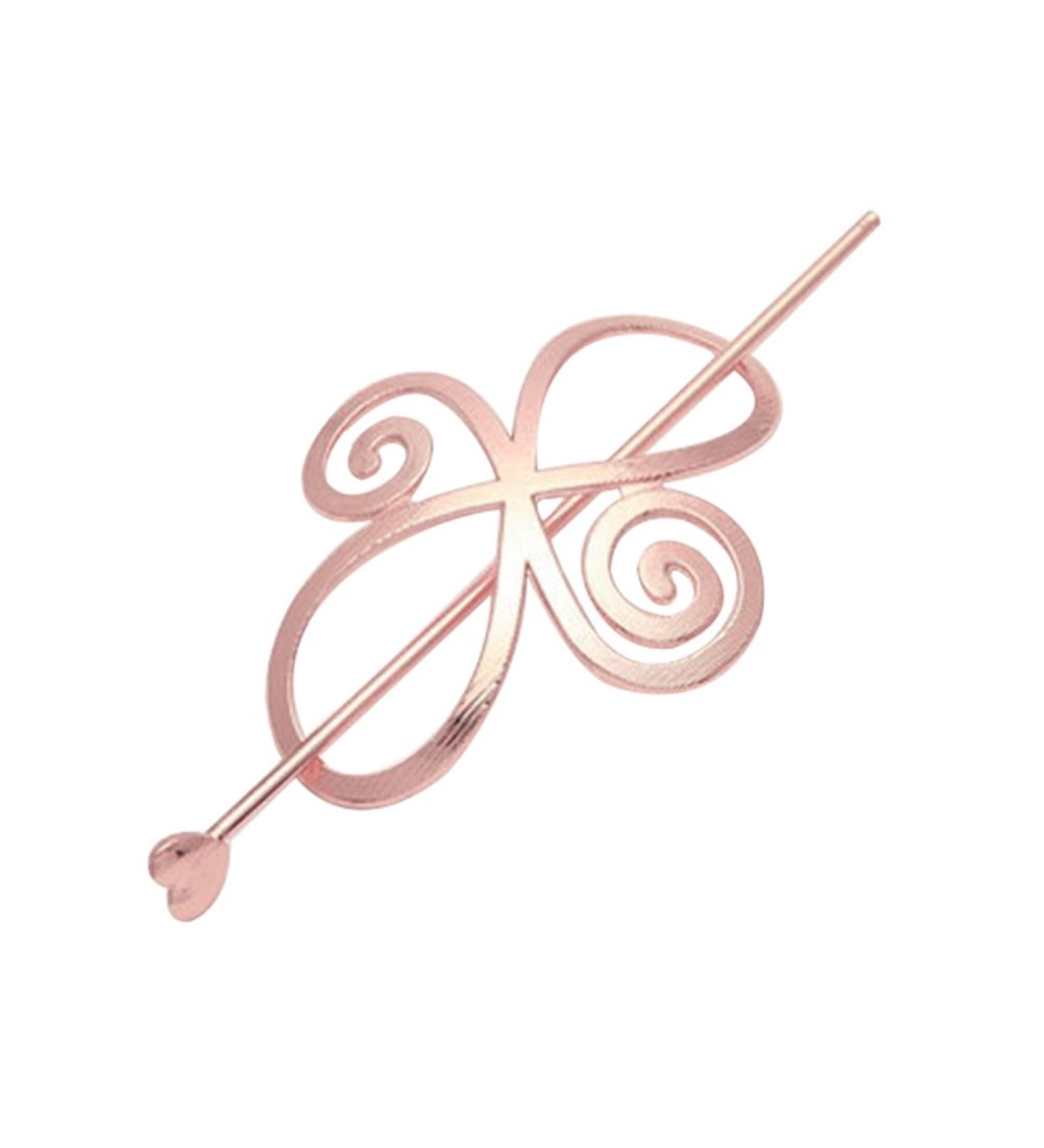 Women Knotted Flower Hairpin Barrette Hair Clip Ponytail Hair Holder - Buy Online on SooperMarket.com