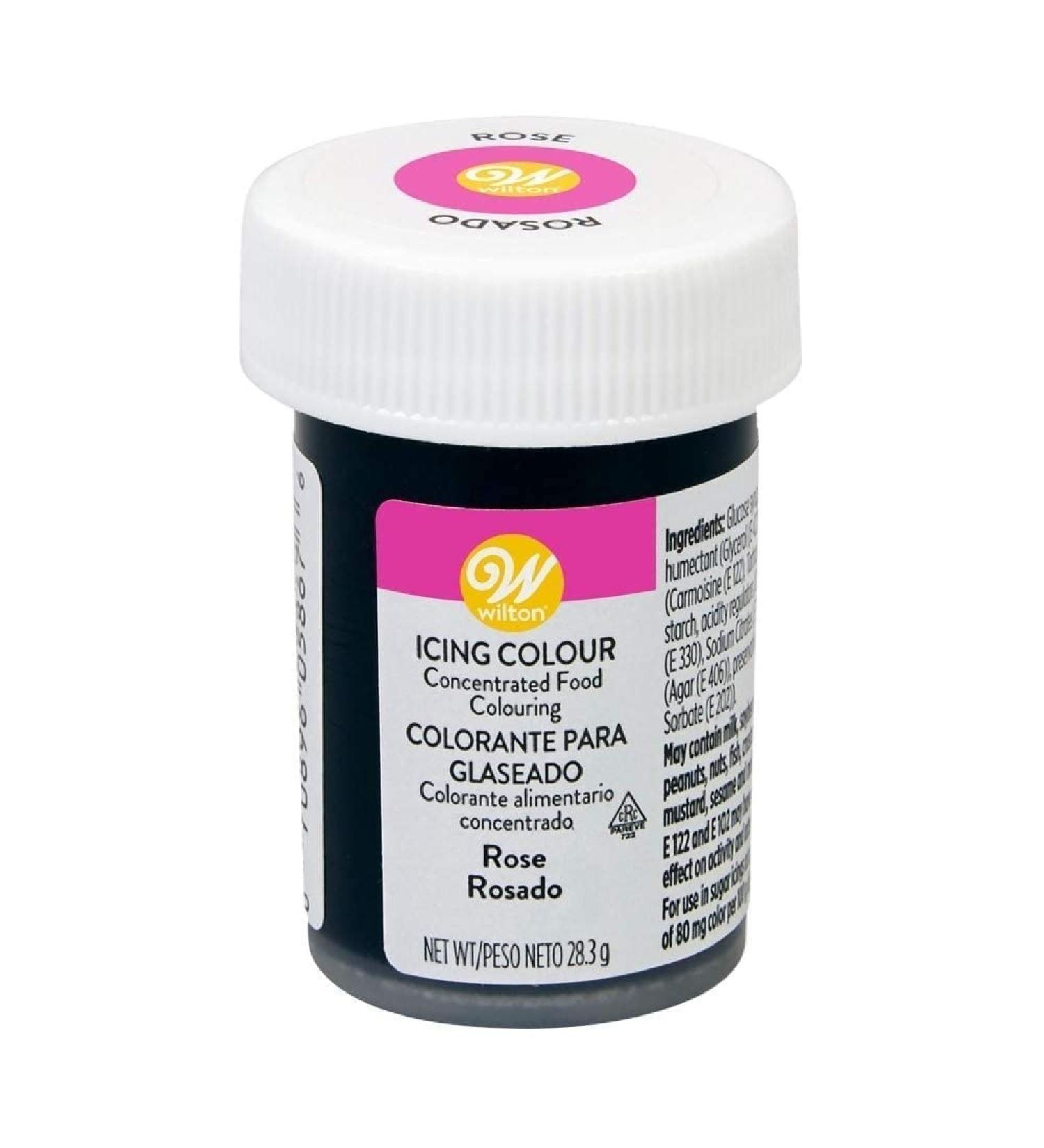 Wilton Rose Gel Icing Colour 28.3g - Vibrant and Long-Lasting Shade - Buy Online on SooperMarket.com
