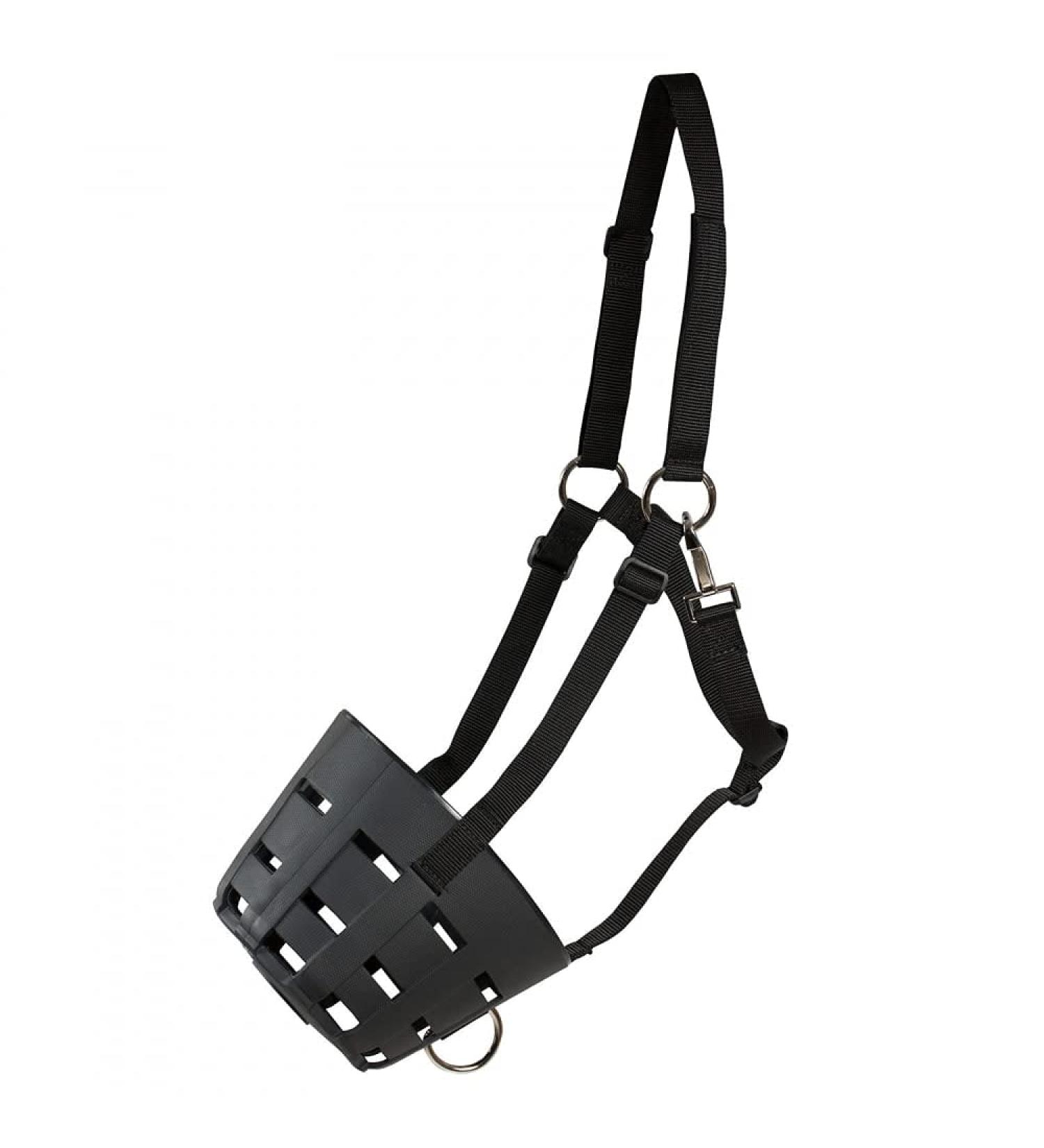 Buy Horze Fressbremse Black Cob - Premium Quality Horse Muzzle for International Shipping - Buy Online on SooperMarket.com