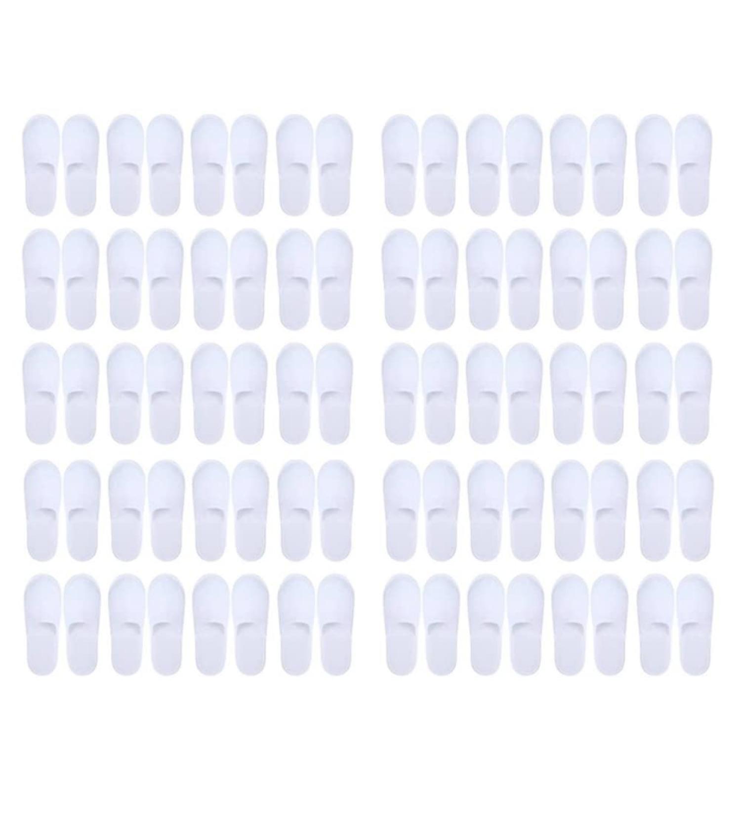 Dawafit 40 Pairs Closed Toe Disposable Slippers Women Men Ultra-Thin Brushed Plush Non- Disposable Slippers for Hotel Home - Buy Online on SooperMarket.com