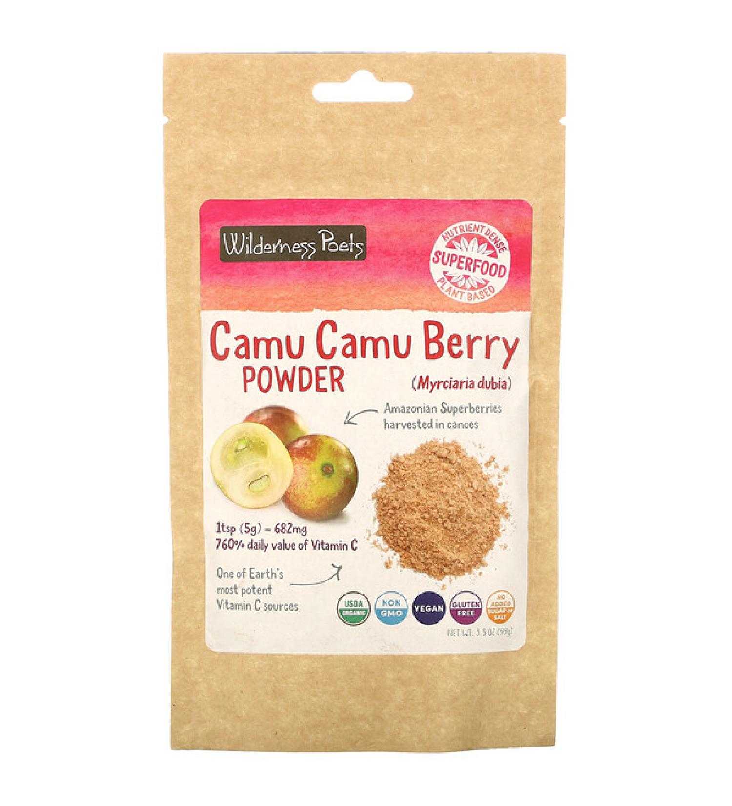 Wilderness Poets Camu Camu Berry Powder 3.5 oz (99 g)