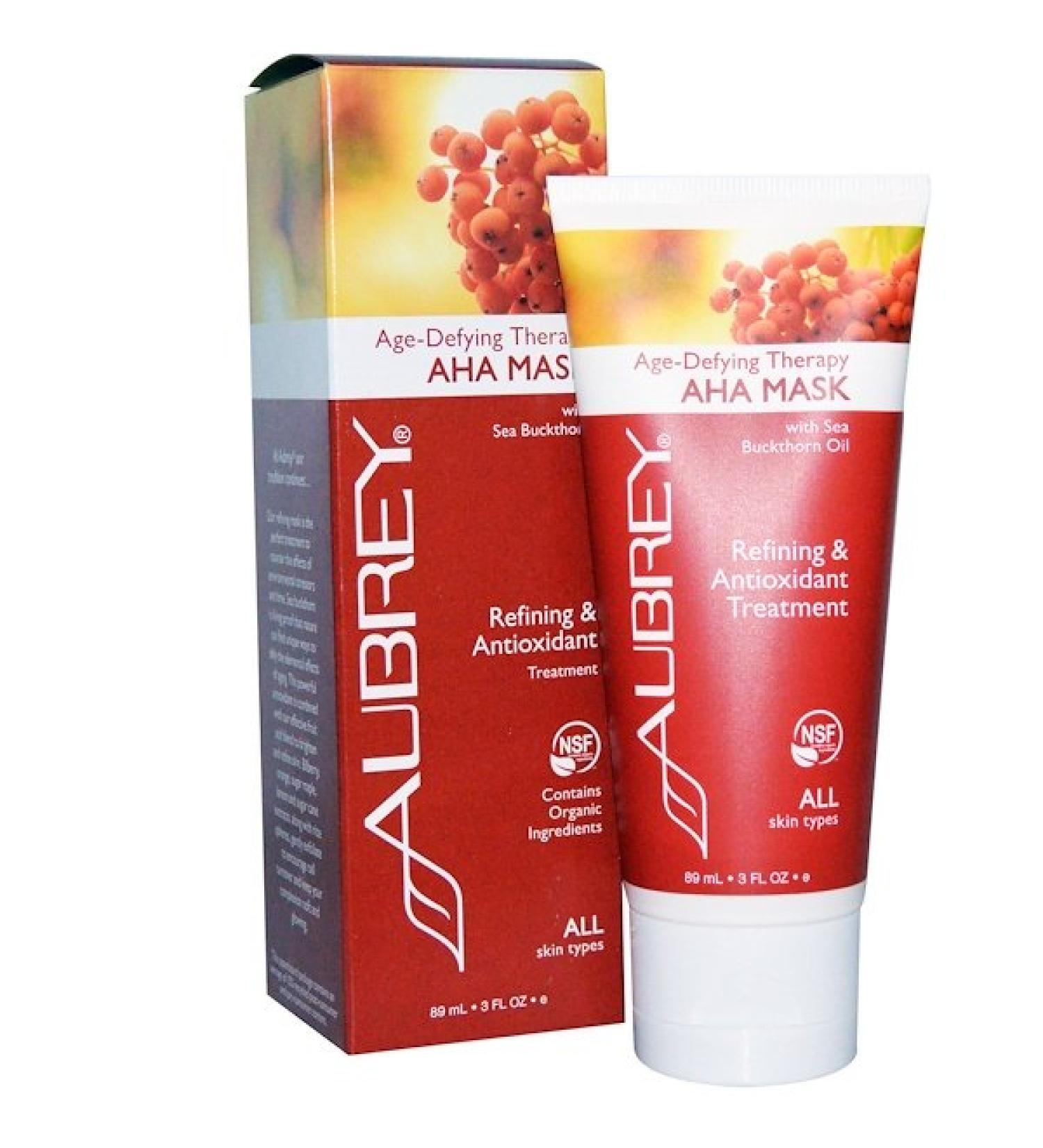 Aubrey Organics Age-Defying Therapy AHA Mask All Skin Types 3 fl oz (89 ml)