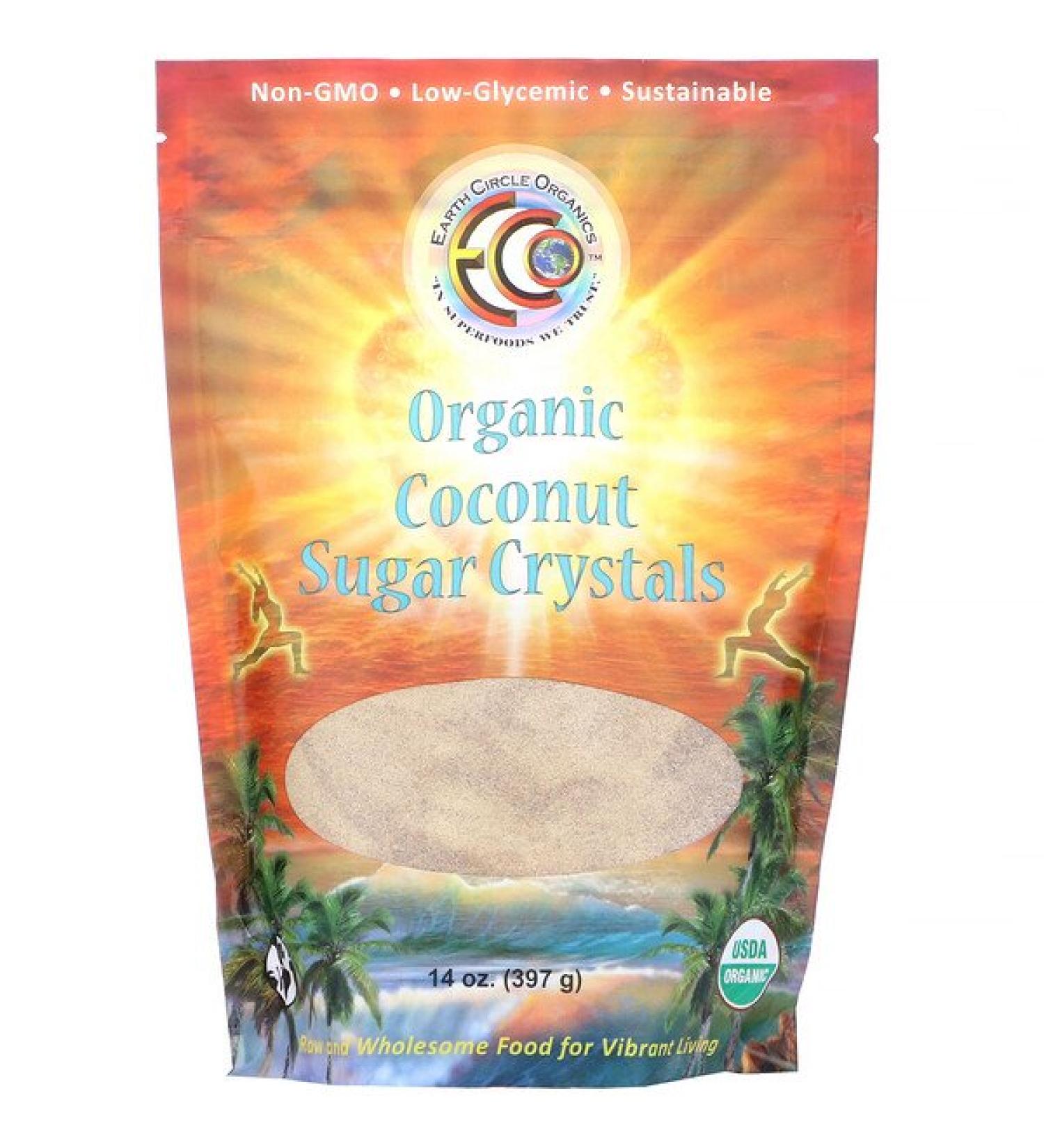 Earth Circle Organics Organic Coconut Sugar Crystals 14 oz (397 g)