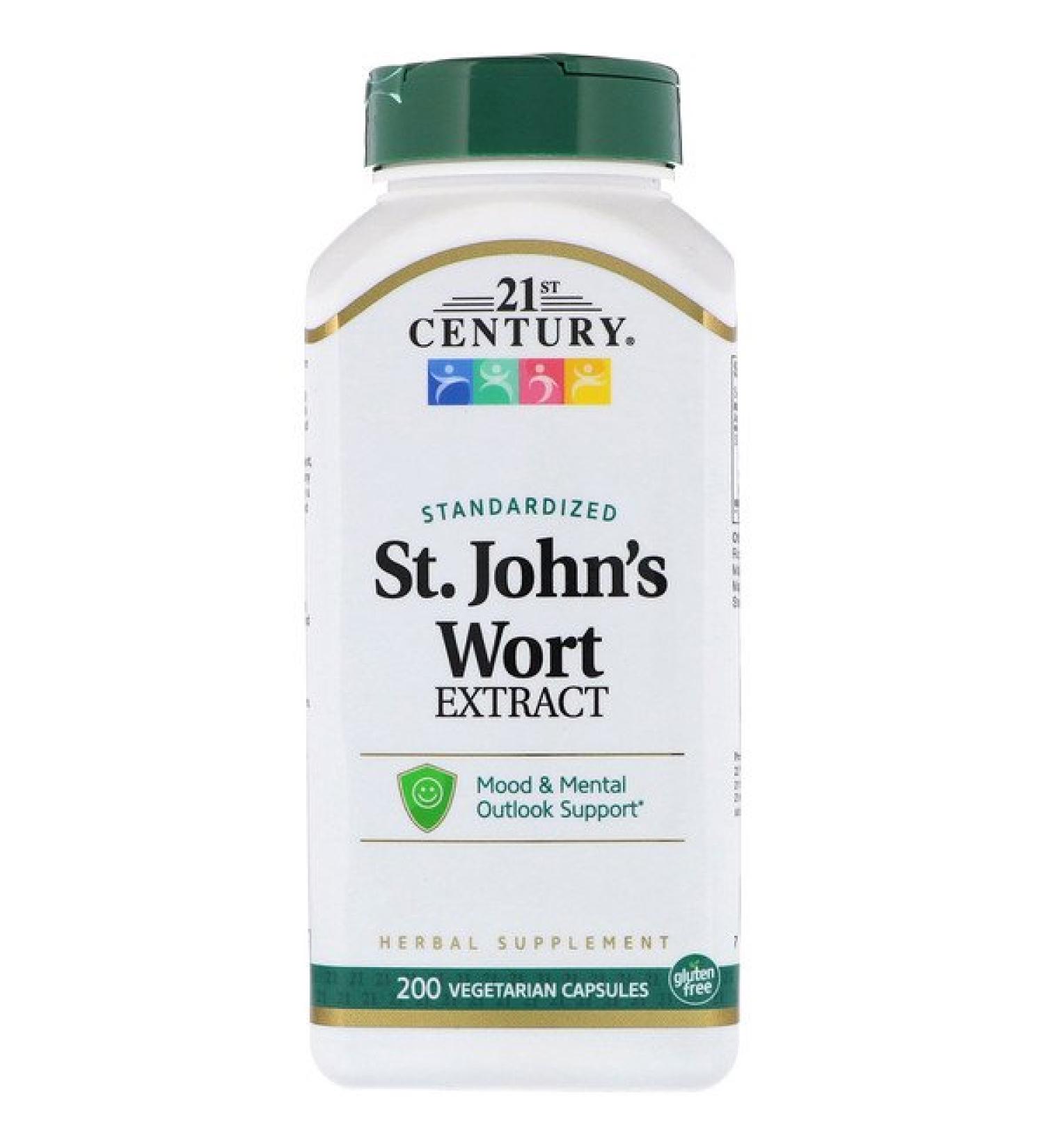 21st Century St. John's Wort Extract 200 Vegetarian Capsules