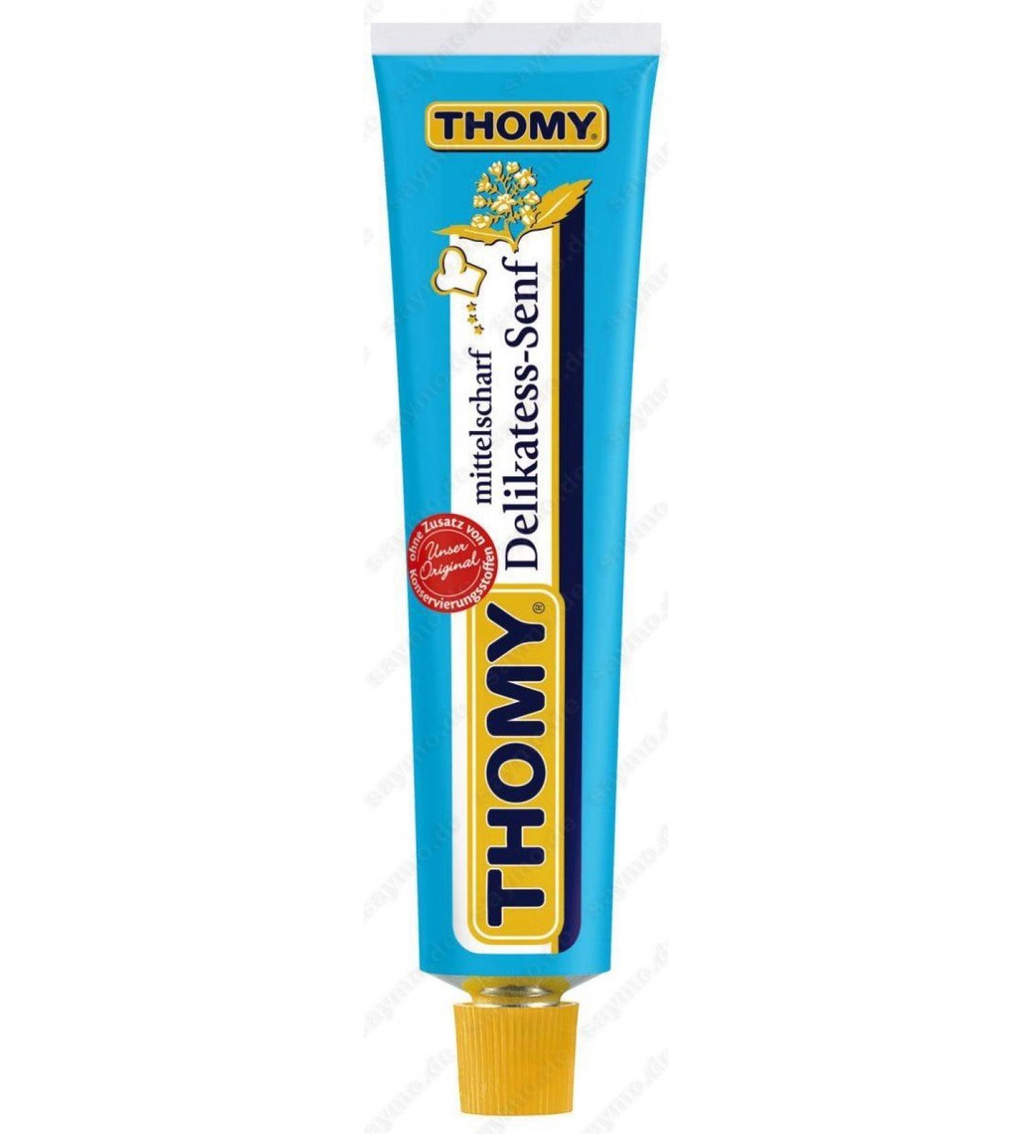 2x THOMY Delikatess-Senf mustard 100ml Tube (German Import)