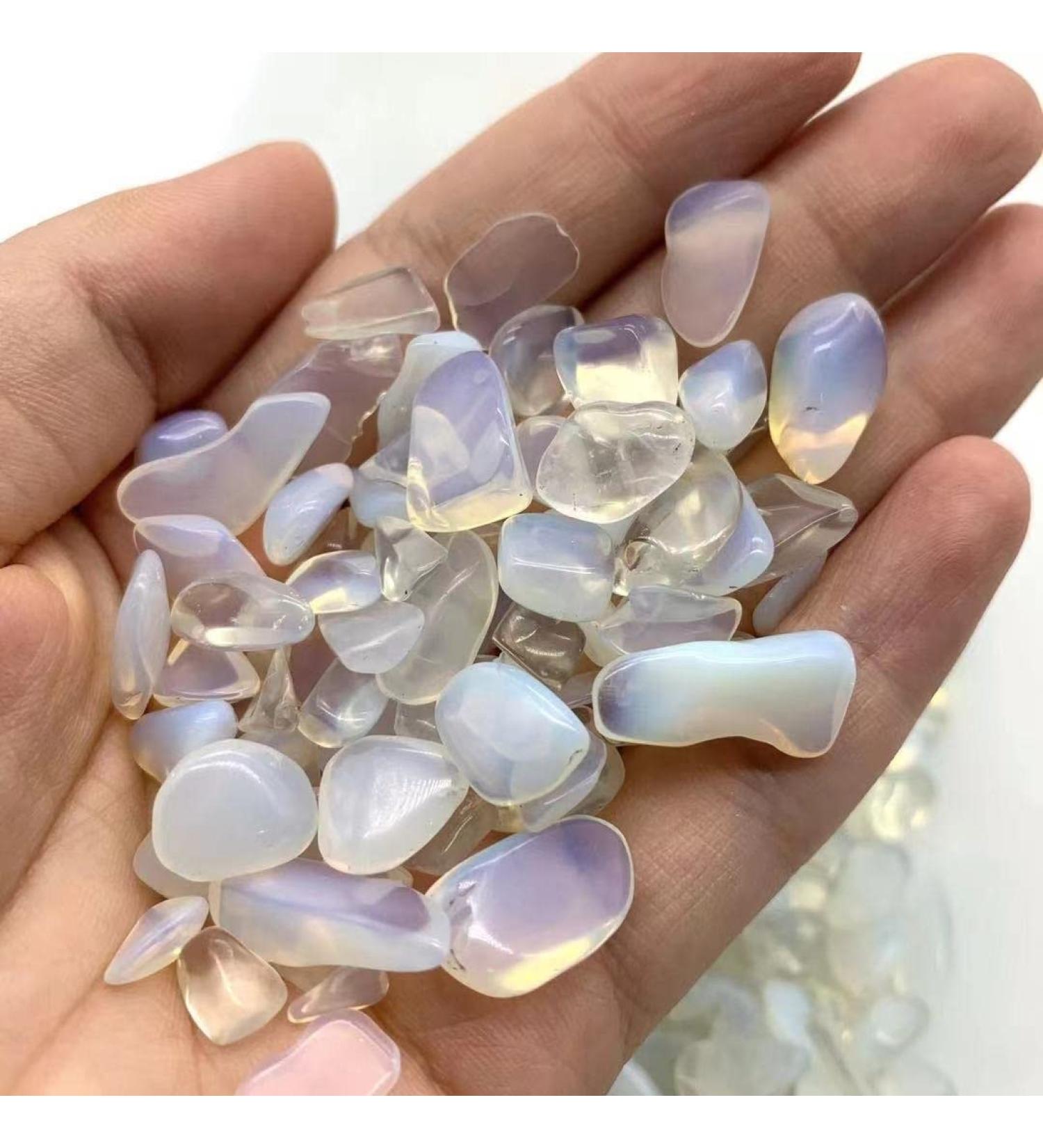 Natural Crystals and Stones 200gNatural Crystal Opalite Gravel Tumble Polishing Stone Chip 12mm-17mm for for Decoration kaixun - Buy Online on SooperMarket.com