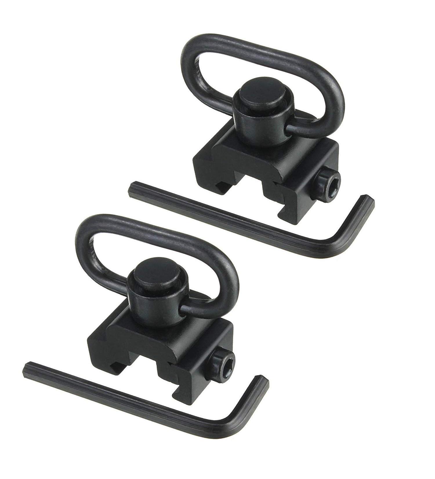 Buy Will Outdoor QD Sling Swivel Mount (2PCS) - Push Button for 20mm Picatinny/Weaver Rail - International Shipping Available - Buy Online on SooperMarket.com