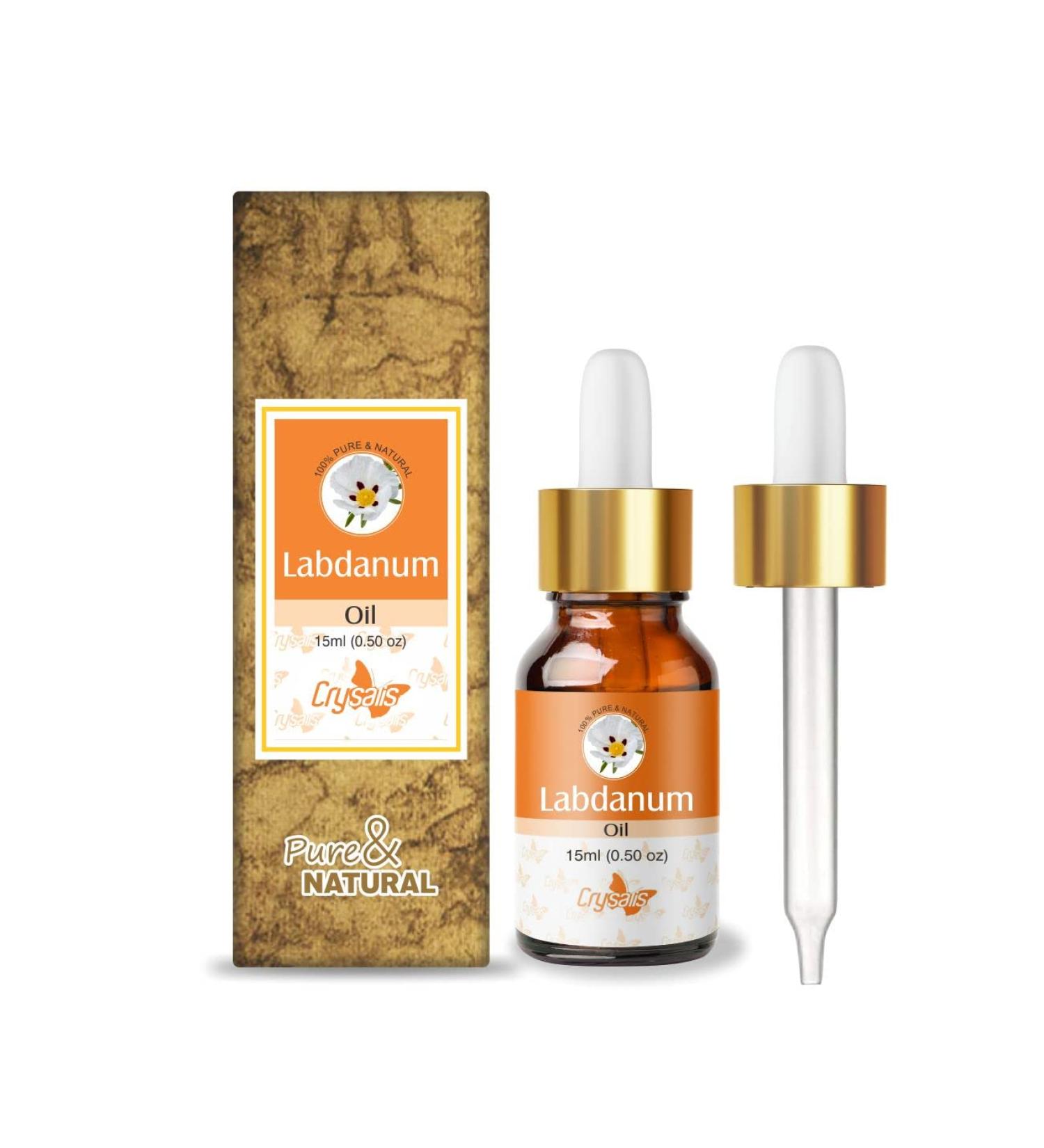 Crysalis Labdanum Pure Essential Oil (Cistus ladaniferus) Steam Distilled Essential Oil - 15ml Labdanum 15 ml (Pack of 1) - Buy Online on SooperMarket.com