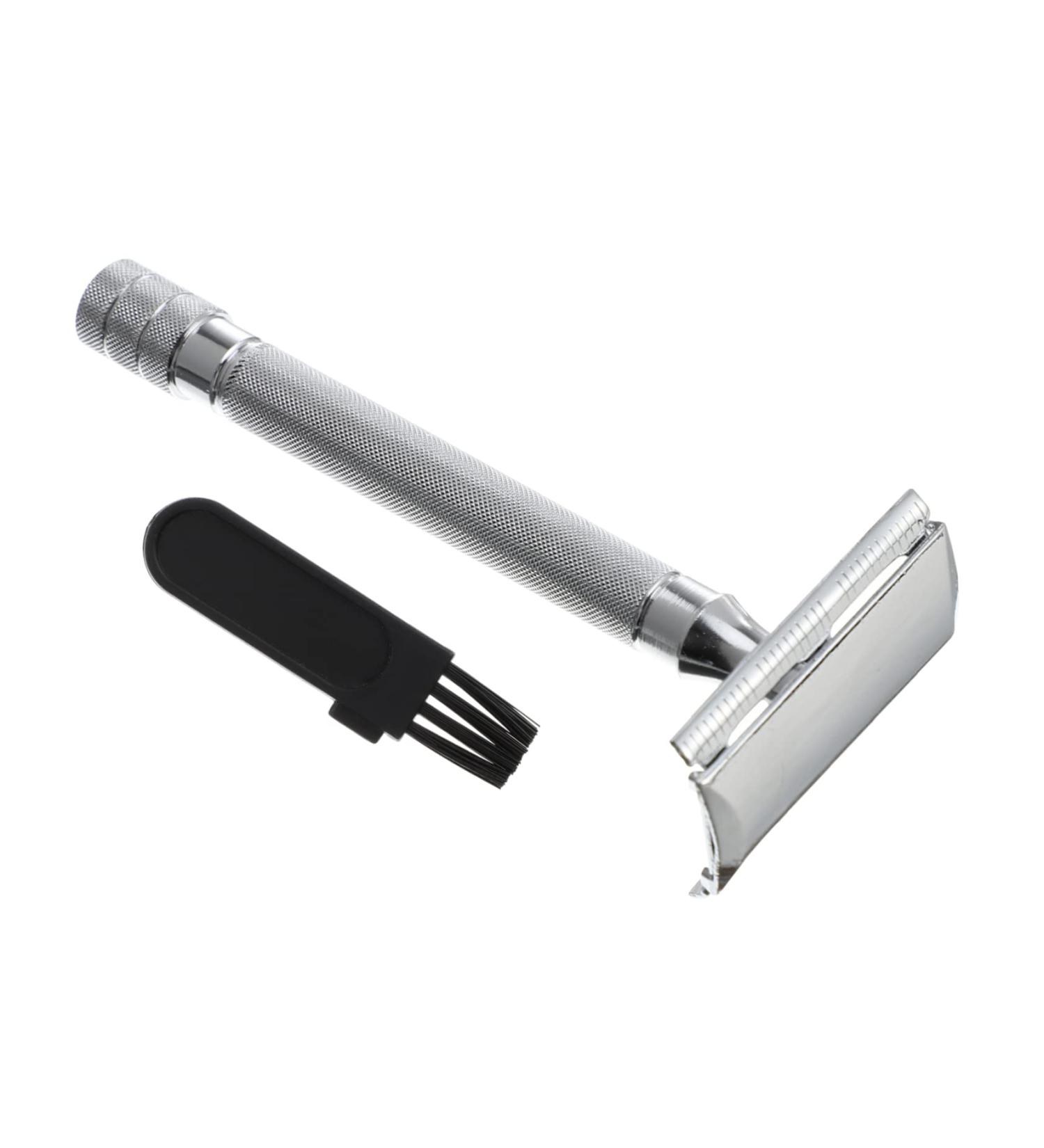 Angoily Manual Safety Razor for Men - Rustproof Double-Edged Single Blade Shaving Razor - Zinc Alloy 10.3x4cm - Eco-Friendly & Durable - Buy Online on SooperMarket.com
