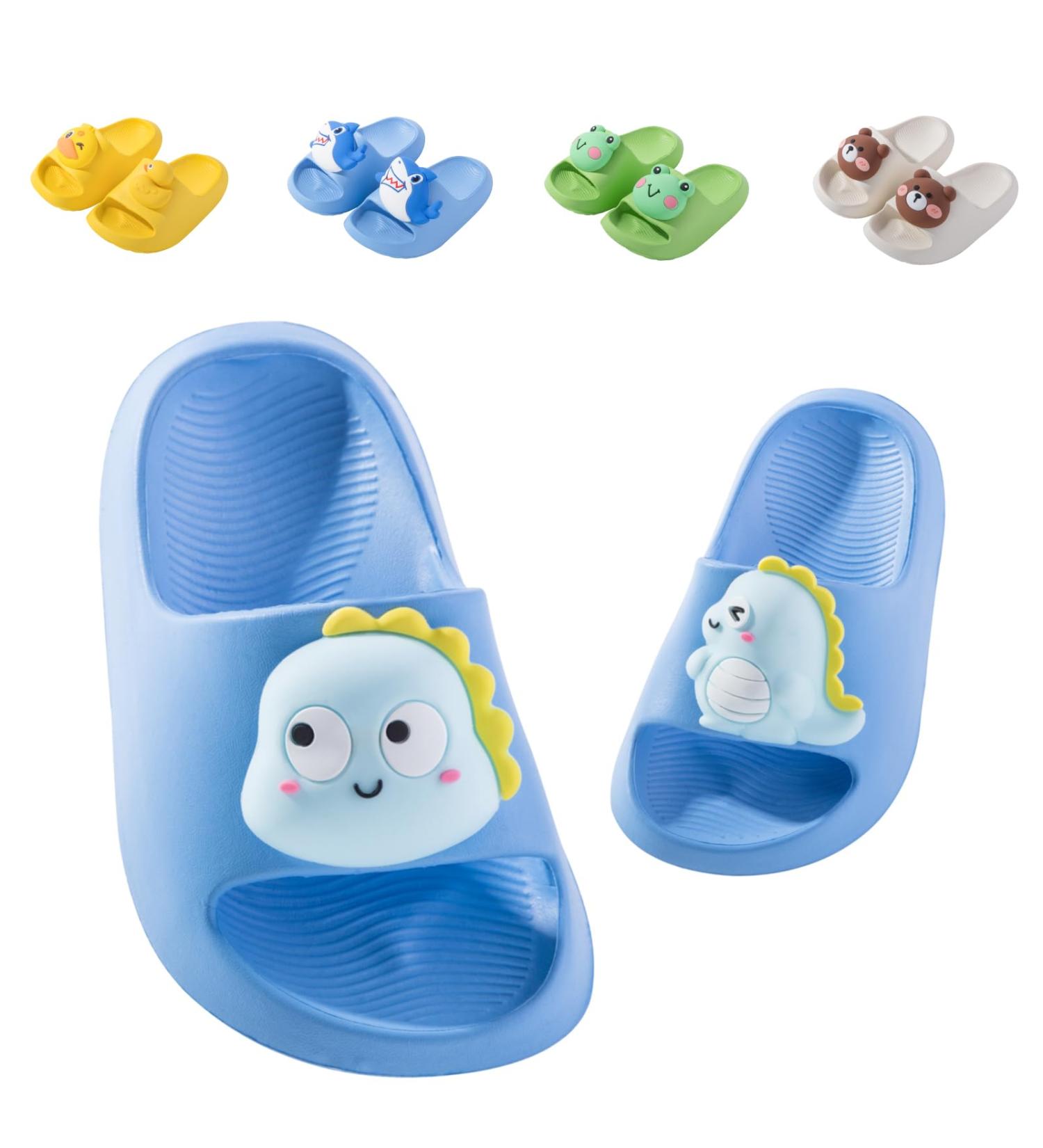 Flat Gripbound Children s Summer Slippers | Dinosaur Beach Sandals & Anti-Slip Parent-Child Bathing Shoes (EU 28) - Buy Online on SooperMarket.com