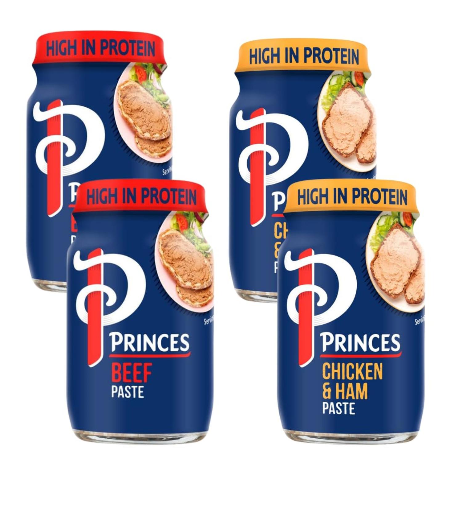 Sandwich Spread Bundle Containing Princes Beef Paste 75g x2 Princes Chicken & Ham Paste 75g x2 (4 Pack) - Buy Online on SooperMarket.com