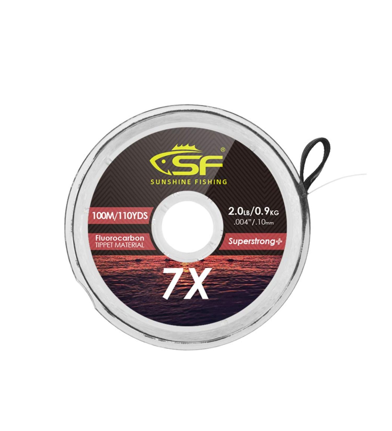 SF Clear Fluorocarbon Tippet Line for Trout Fishing - 100M 3X Leader Tippet - Buy Online on SooperMarket.com