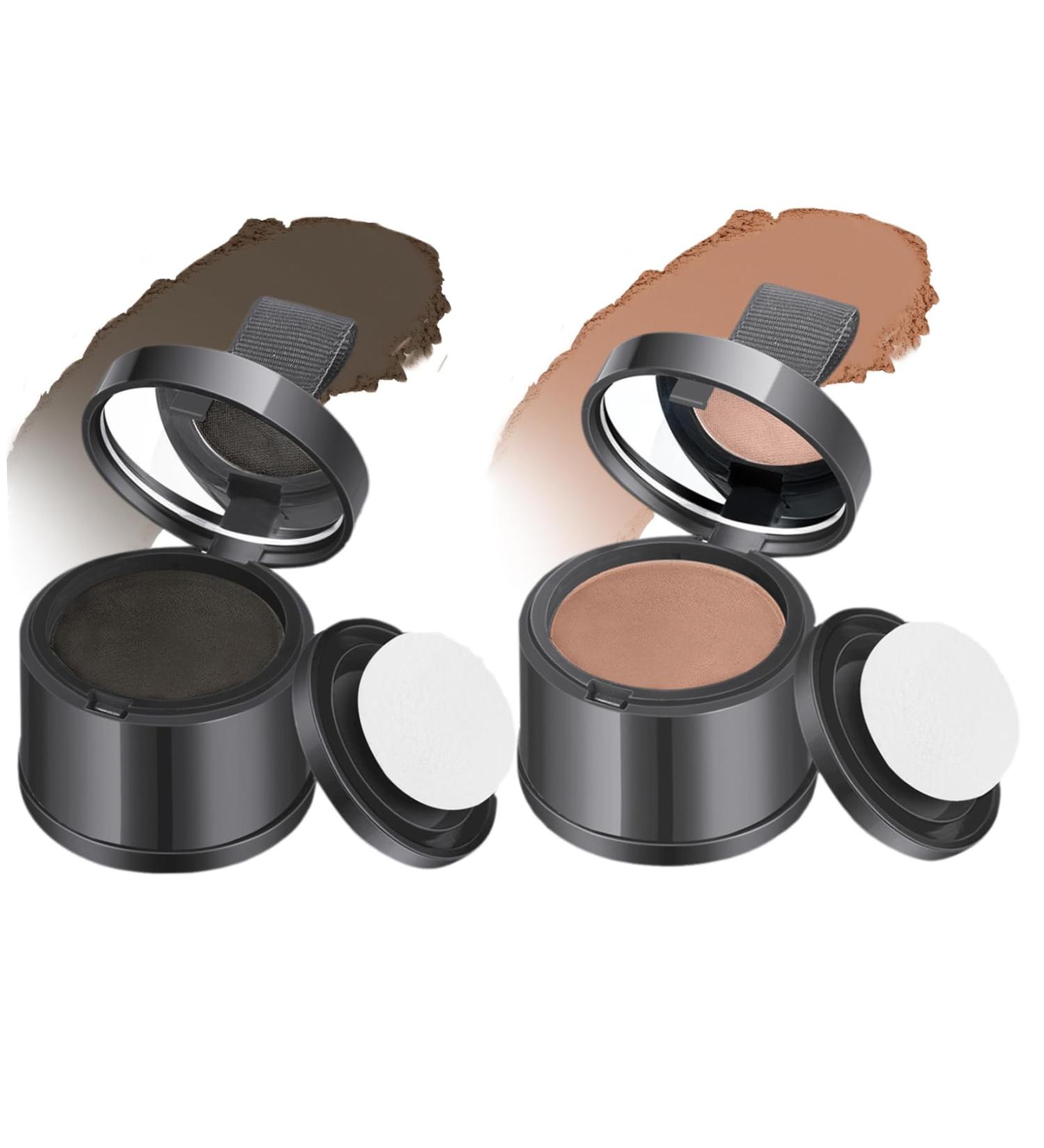 2Pcs Root Touch Up Powder Windproof & Sweatproof Hairline Powder for Women & Wen Natural Stain-Proof Hair Loss Concealer Hairline Powder for Thinning Hairline Light Brown & Black. Light Brown Black - Buy Online on SooperMarket.com