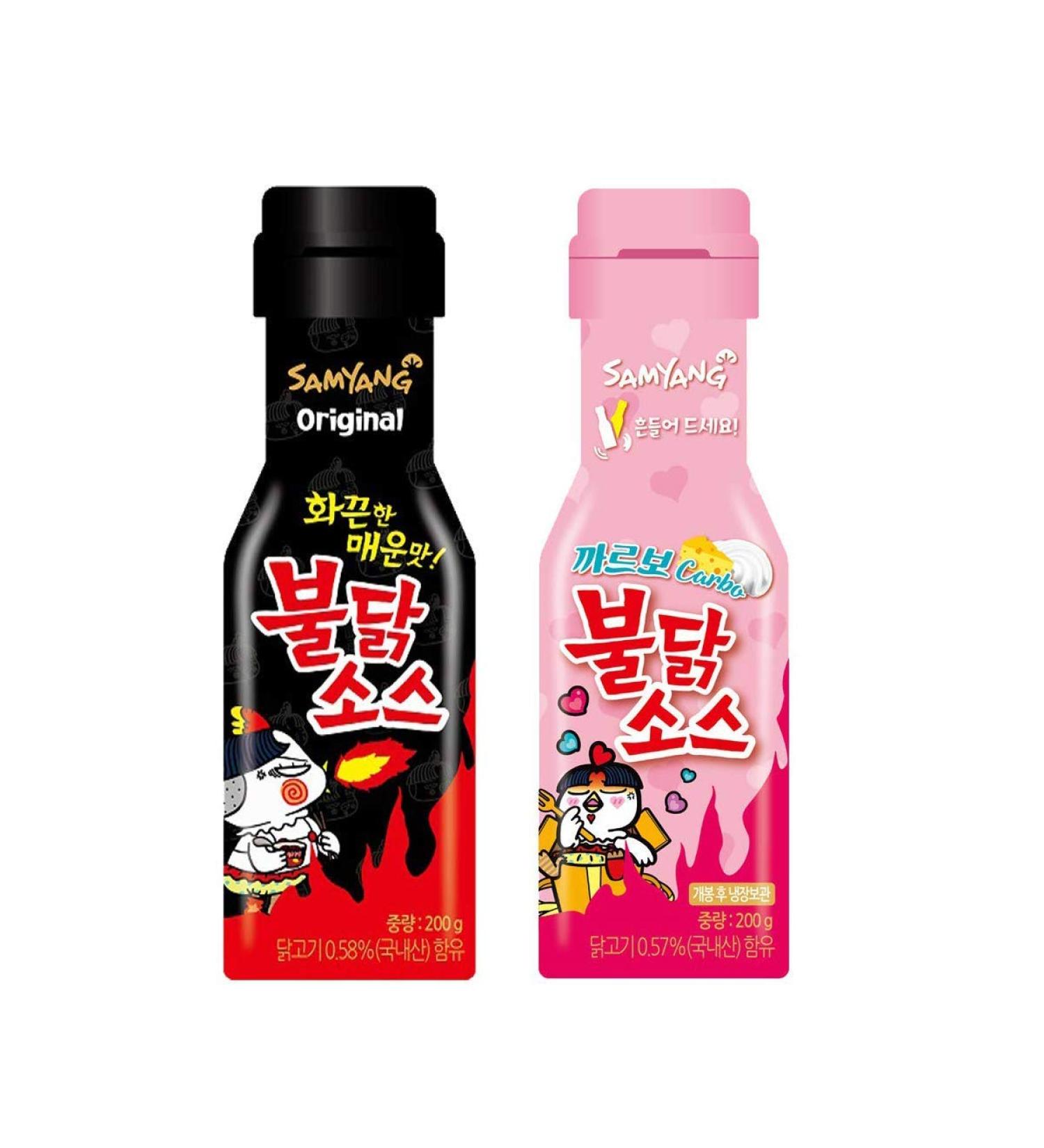 Samyang Carbo Bulldark Spicy Chicken Roasted Sauce Combo - 2 Pack for Fire Noodle Challenge | Overseas Shipping - Buy Online on SooperMarket.com