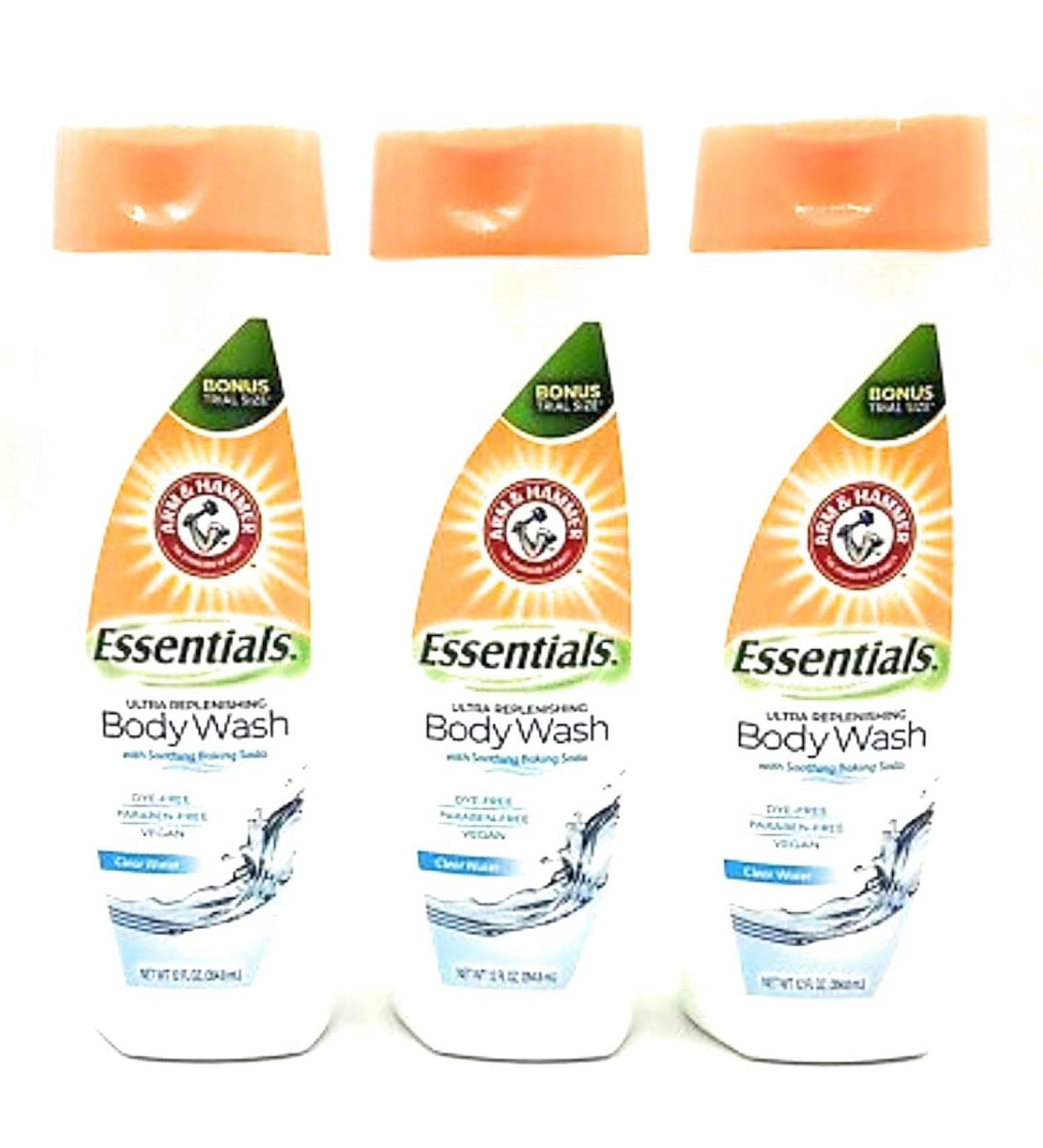Arm & Hammer Clear Water Ultra Moisturizing Body Wash Pack of 3 - Hydrating Formula for Soft Skin - Buy Online on SooperMarket.com