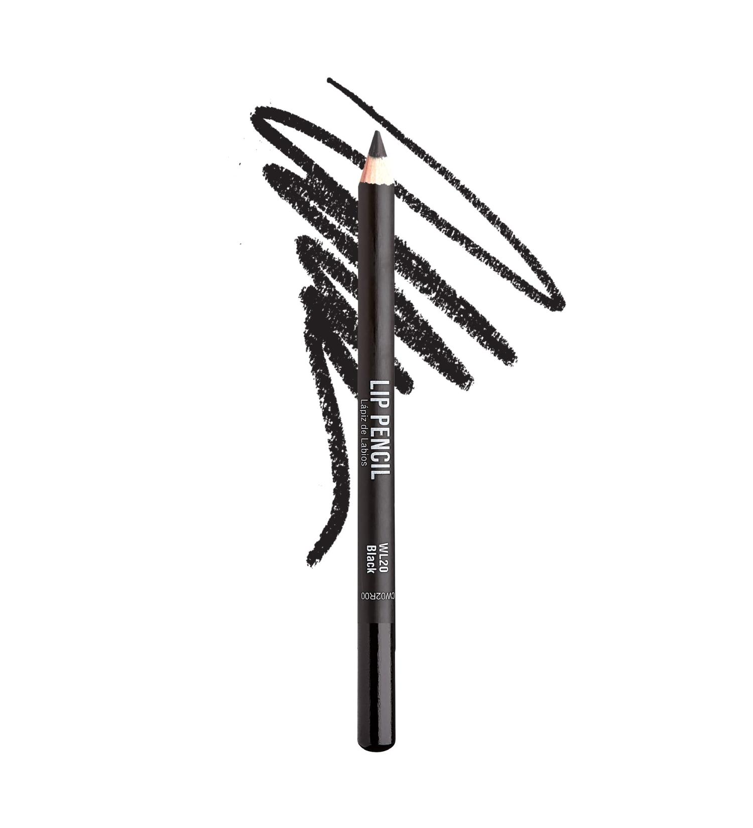 kiss New York Professional Creamy Lip Liner in Black - Long-Lasting Lip Color, Water-Resistant Lip Makeup - Buy Online on SooperMarket.com