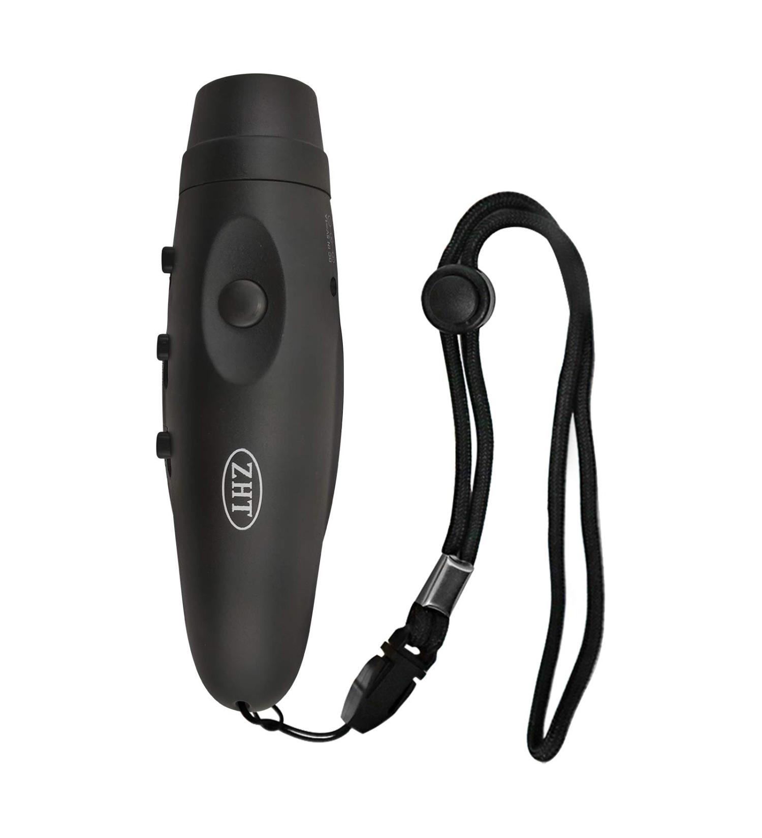 ZHT Electronic Whistle for Referees - USB Charging, 3 Tone High Volume Emergency Whistle for Safety - Ideal for Coaches, Teachers, Outdoor Activities - Black - Buy Online on SooperMarket.com