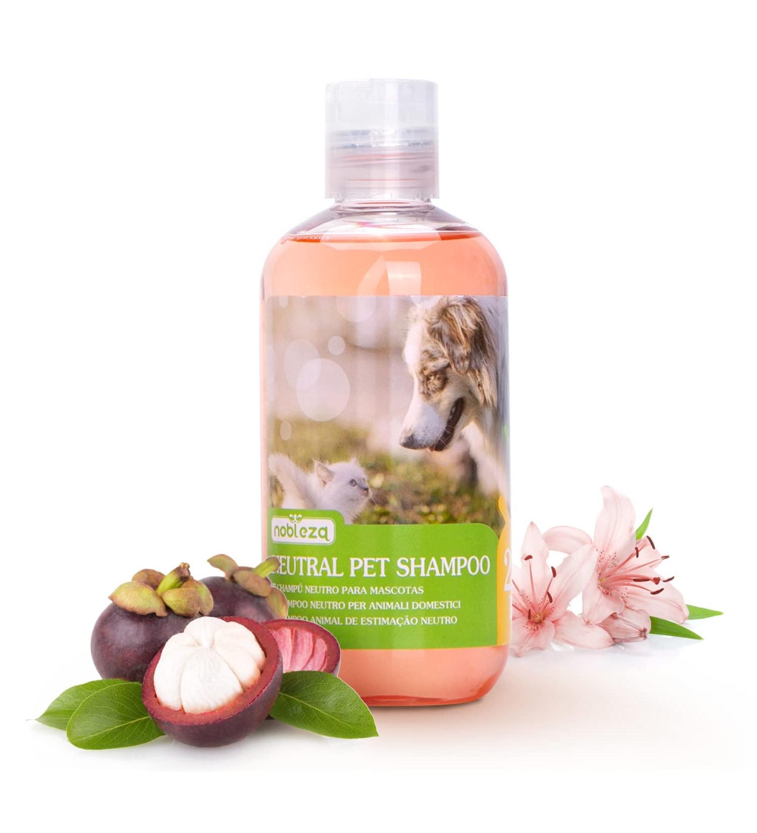 Nobleza Dog Shampoo for Itching & Mites - Anti-Bacterial Sensitive Formula for Cats Puppies & Kittens - 250ml Red - Buy Online on SooperMarket.com