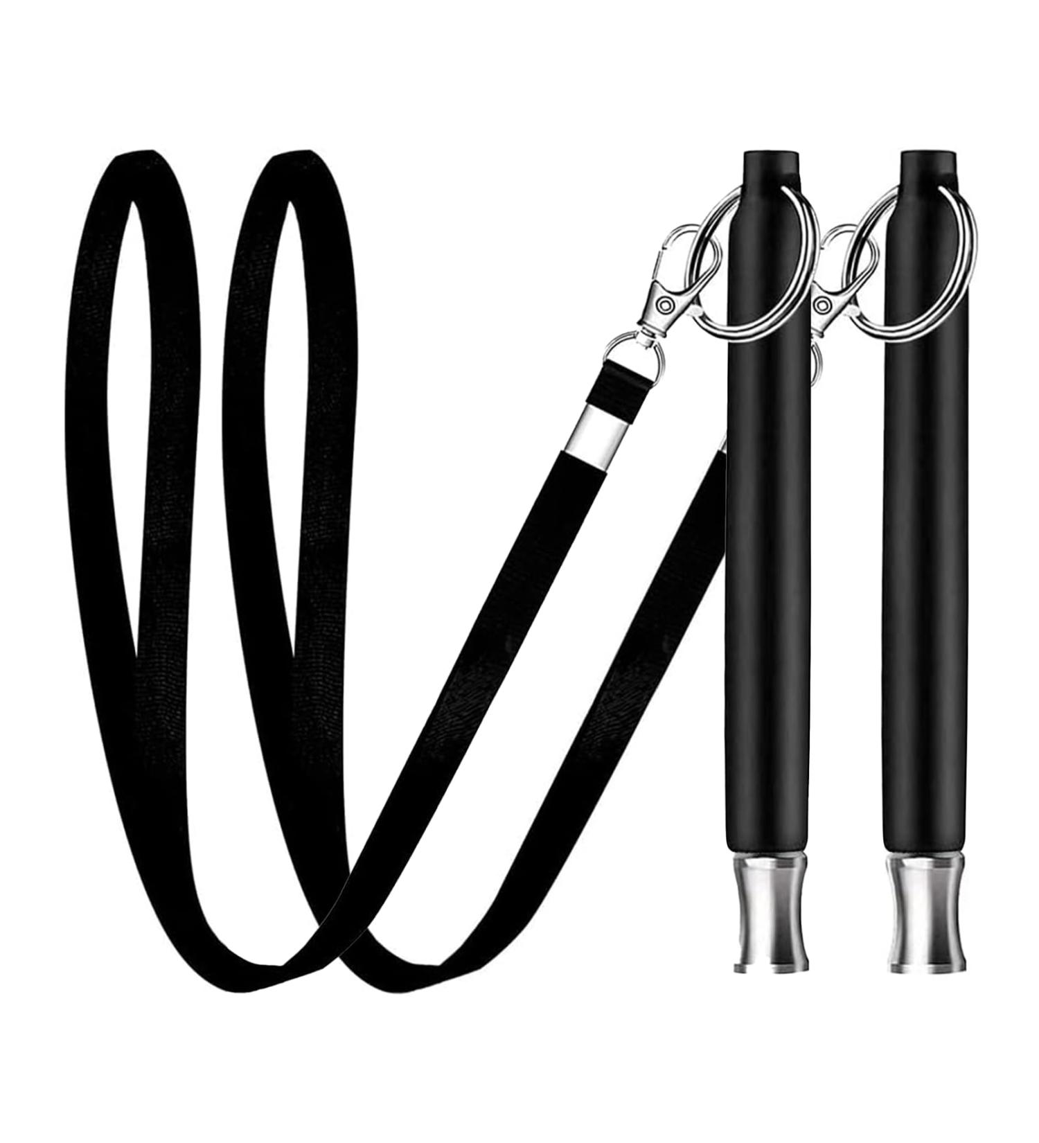 ICOUVA Dog Whistle 2 Pack Professional Ultrasonic Dog Training Whistle With Lanyard Neck Strap Training Assistant for Recall and Barking Control - Buy Online on SooperMarket.com