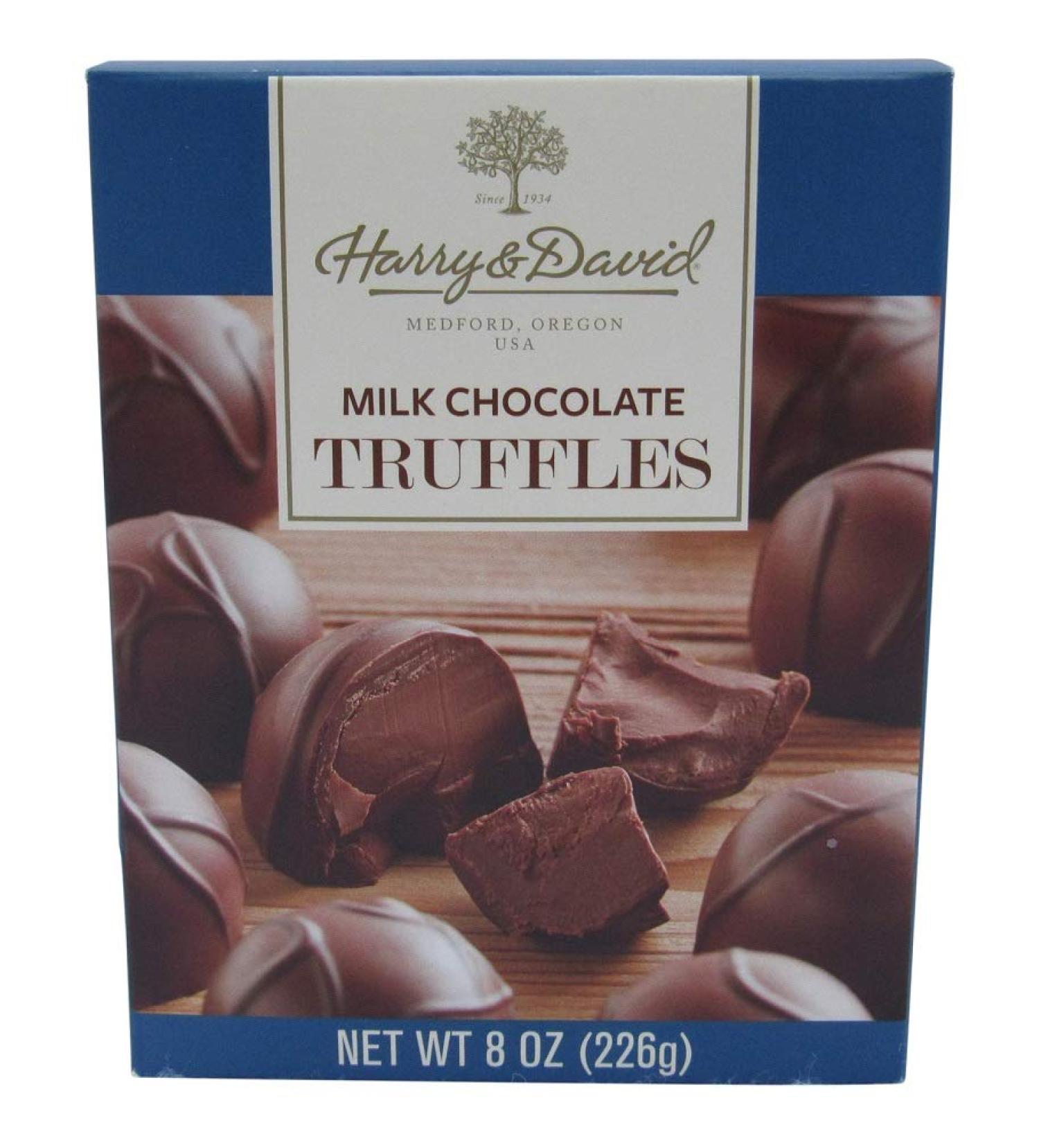 Harry and David Milk Chocolate Truffles, 8 Ounce Gift Box 8 Ounce (Pack of 1)