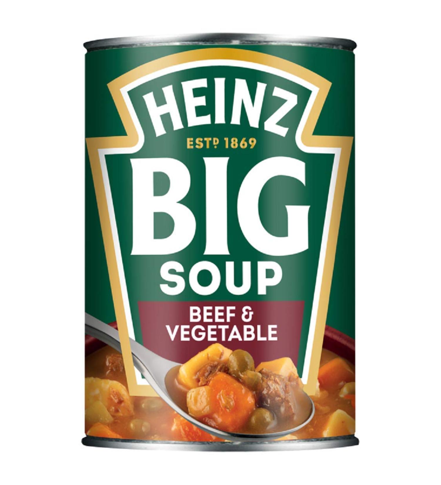 Heinz Big Soup Beef and Vegetable 400 g Beef Vegetable 400 g (Pack of 1)