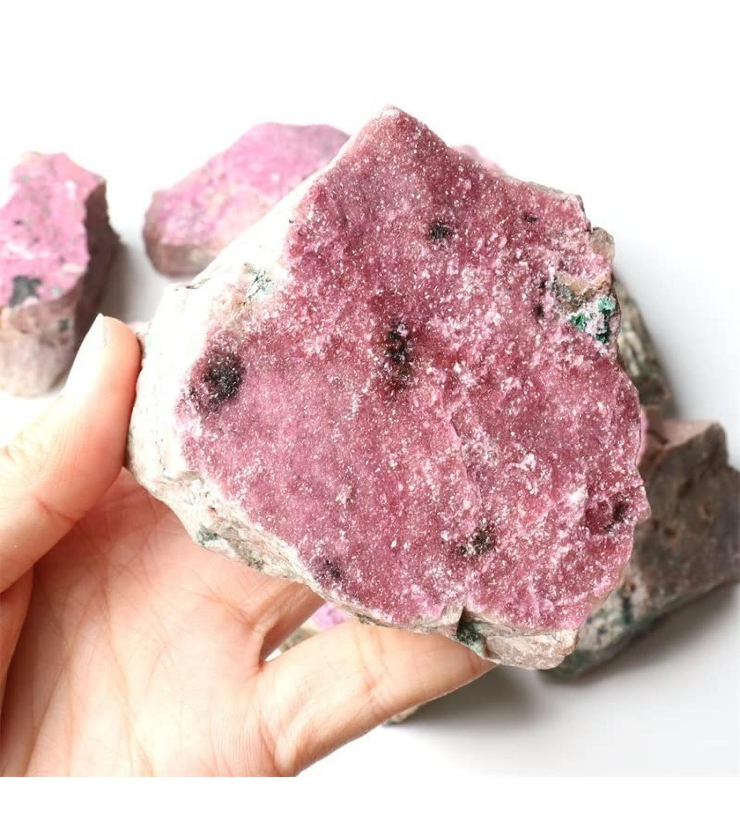 Meditation Home Natural Rough Gemstone raw Crystal Powder Cobalt Calcite Mineral Meditation Home (Size : 350-400g) - Buy Online on SooperMarket.com