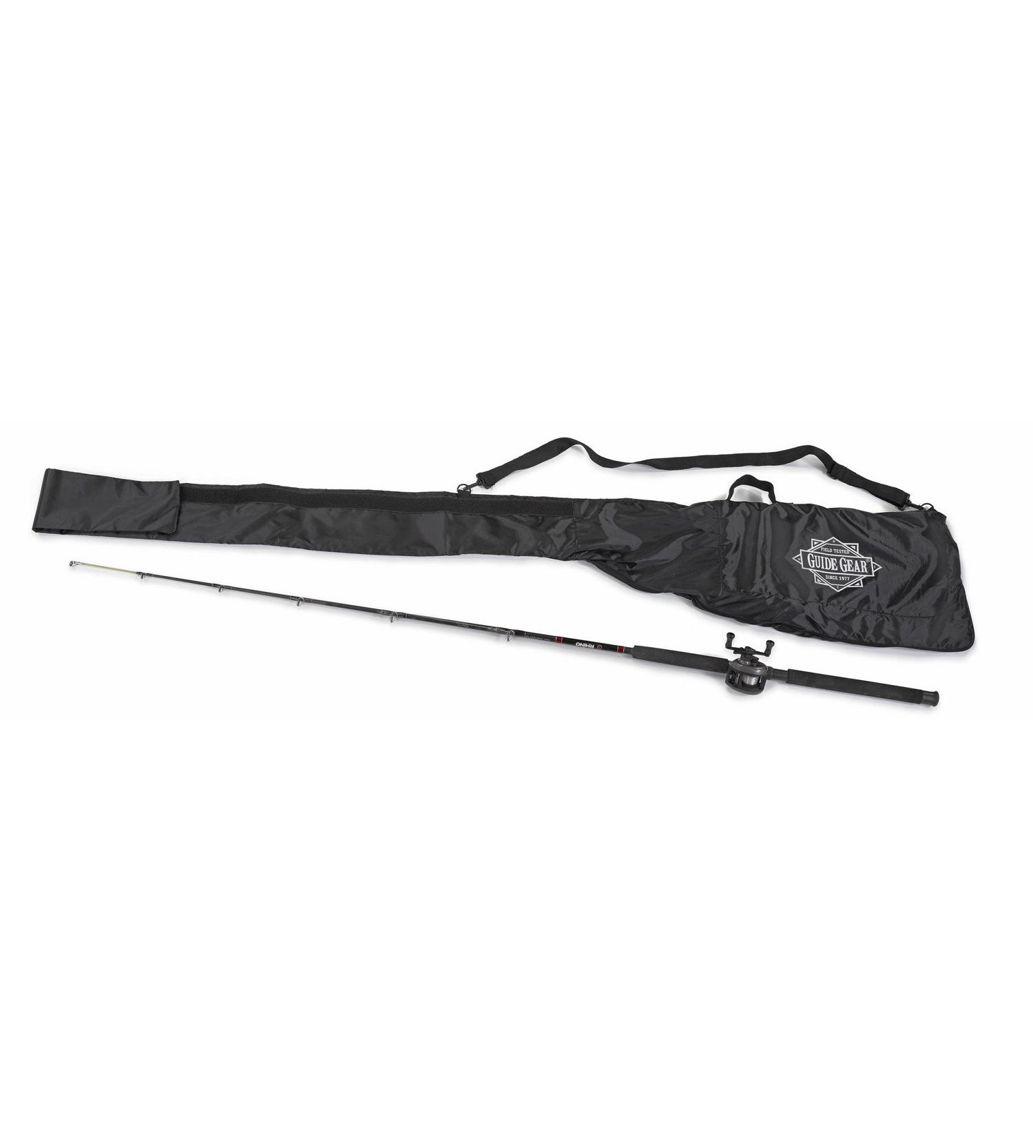 Guide Gear 7 ft 6 Fishing Rod and Reel Case - Travel Carry Bag for Five Poles - Buy Online on SooperMarket.com