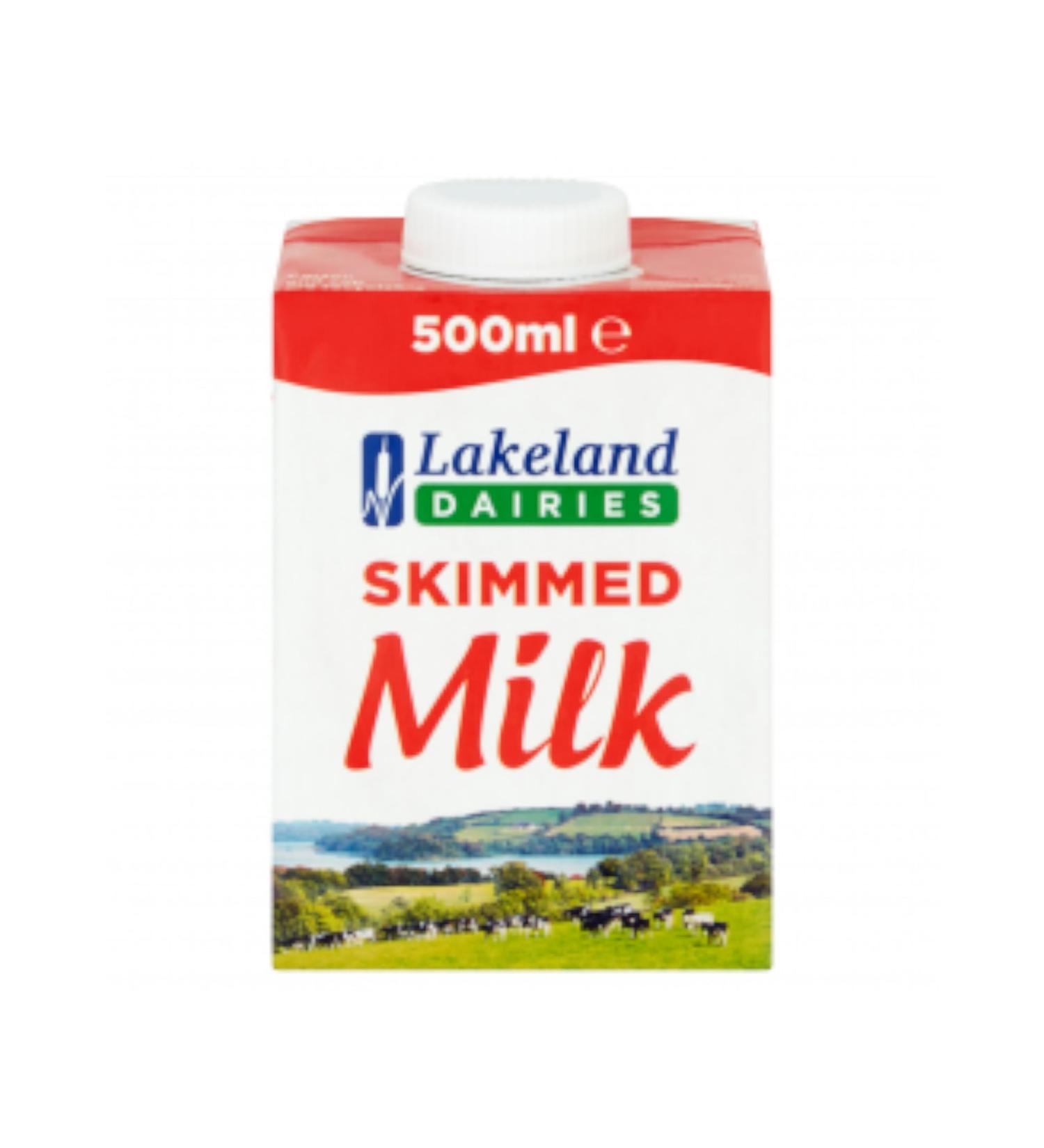 Lakeland Dairies Long Life Skimmed Milk 12x500ml