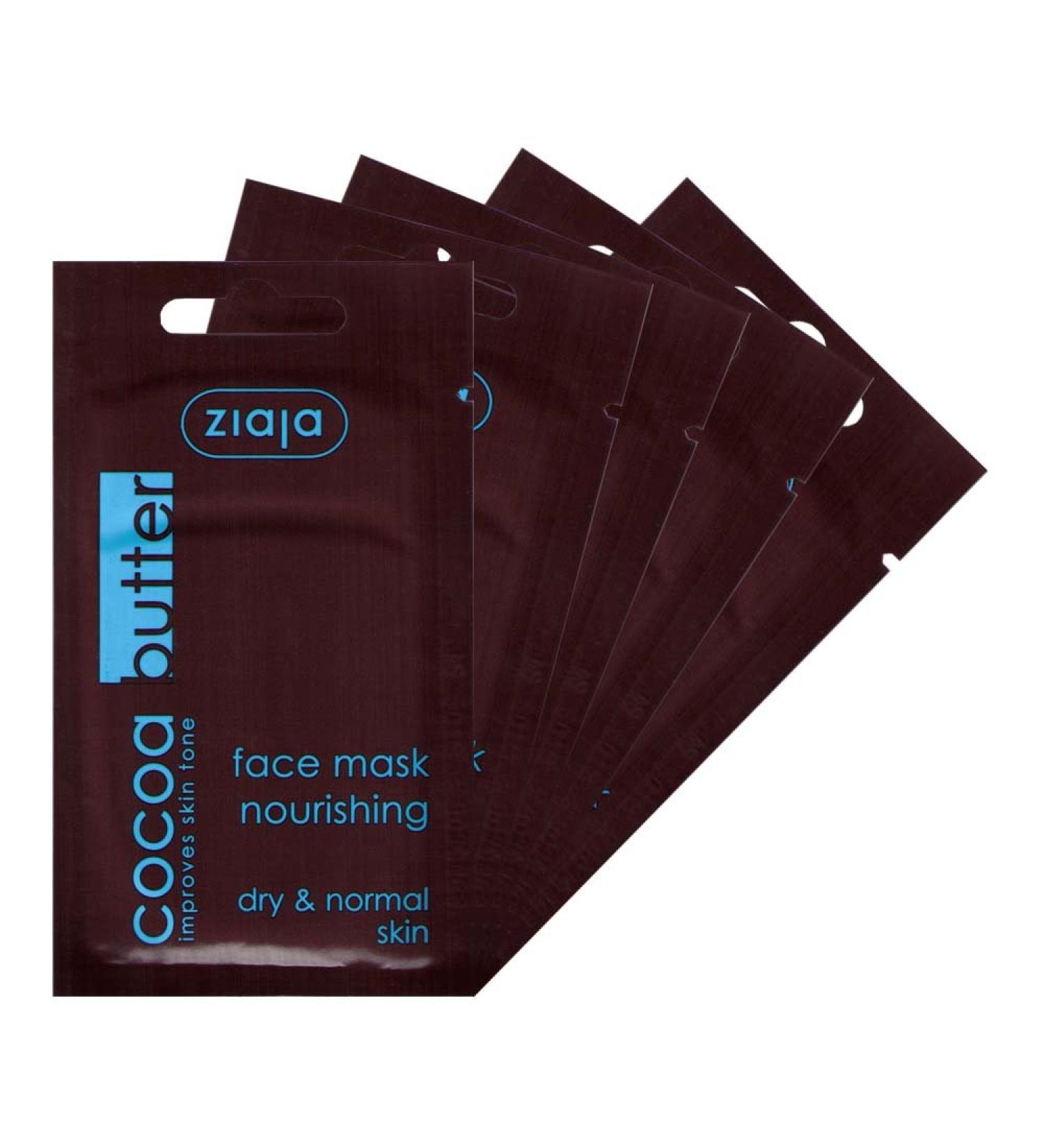 Ziaja Cocoa Butter Face Mask - Pack of 5