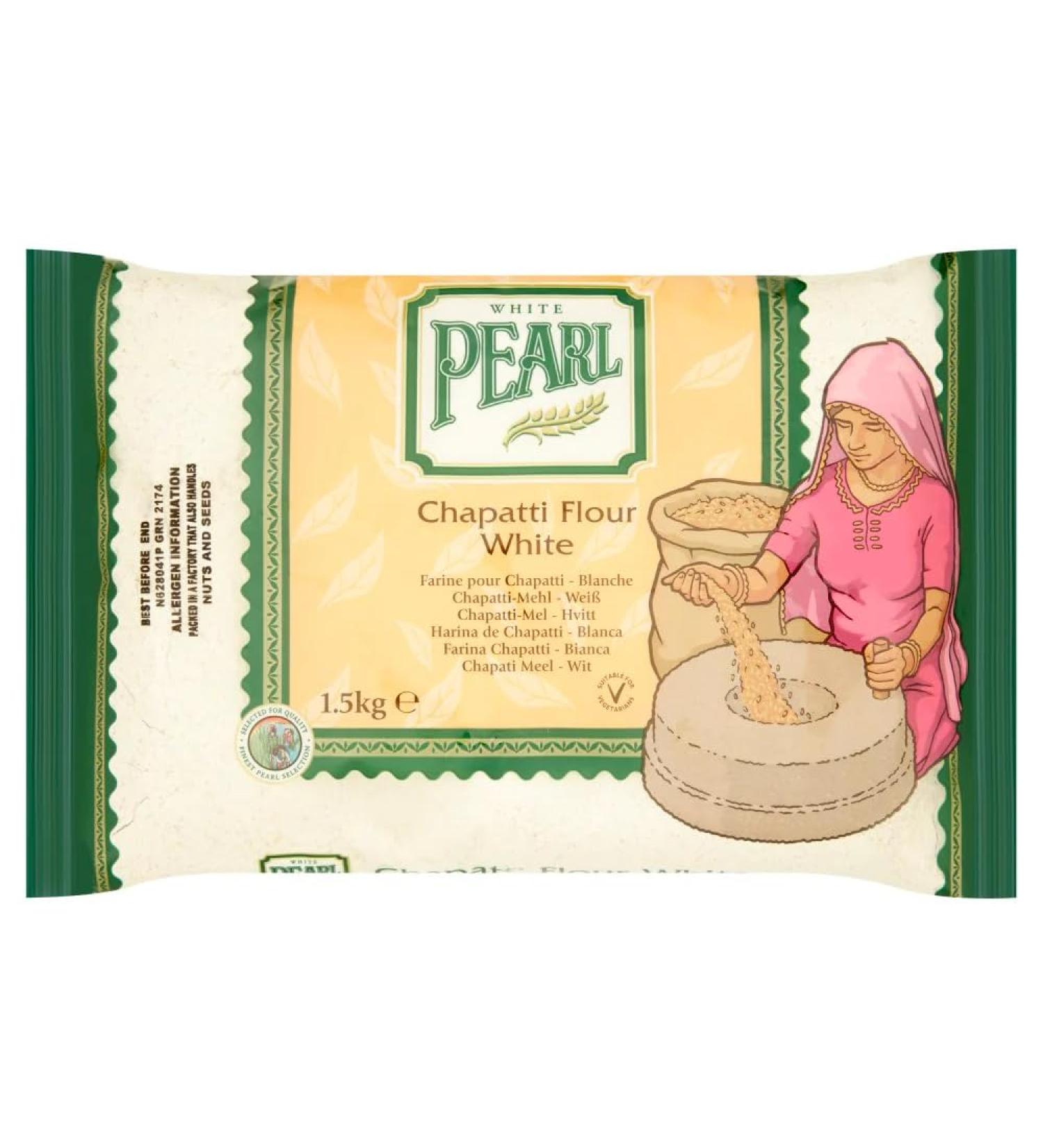 White Pearl Chapatti Flour White 1.5kg-Food