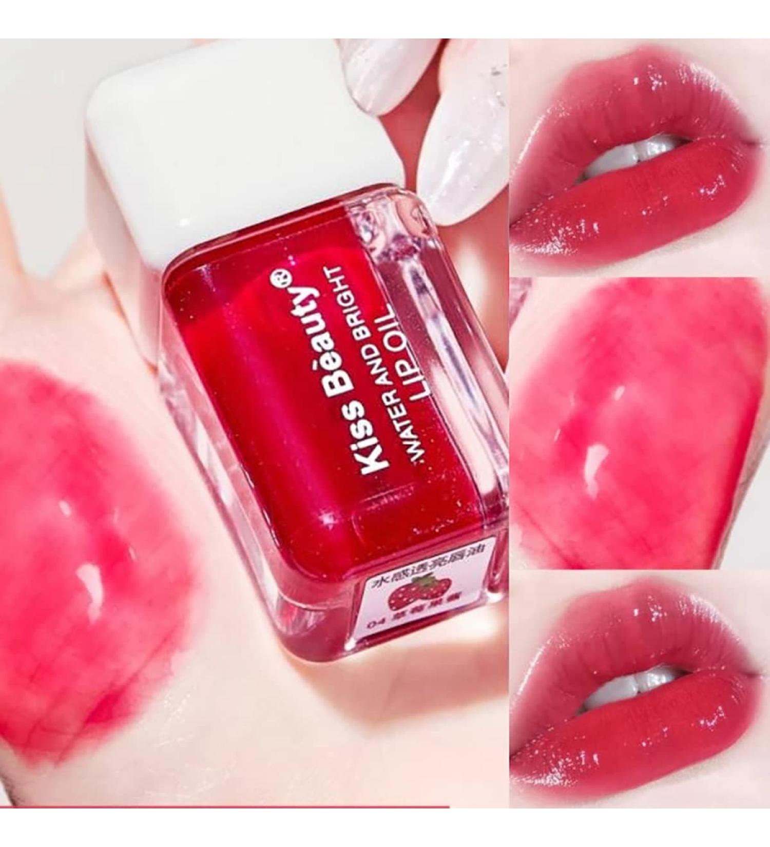 Fruit Pearlescent Plumping Lip Oil Kit - Strawberry Lip Gloss with Long-Lasting Hydration and Nourishment - Buy Online on SooperMarket.com