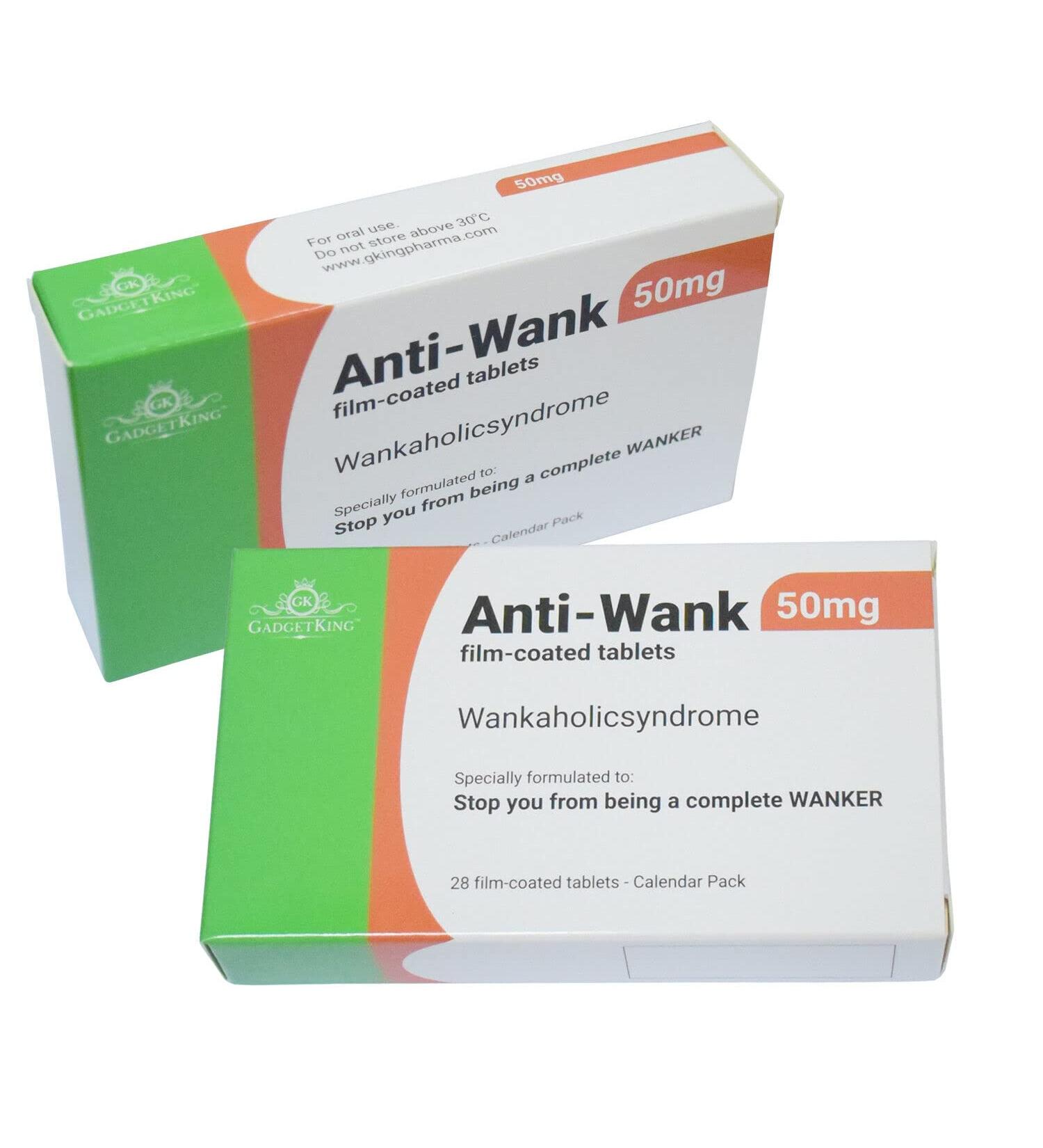JOKE PILL MEDICATION TABLET BOX - Xmas Gift Prank Birthday Card - Prank April Fools Secret Santa - Rude Funny Gag Gift for Him Her Boss - Anti-Wank - Buy Online on SooperMarket.com
