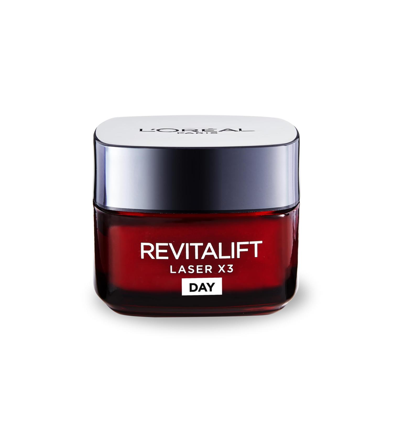 L Or al Paris Laser Renew Triple Action Anti-Ageing Day Cream Reduce Wrinkle and Fine Line Appearance Moisturises Firms Brightens Skin Pro-Retinol Hyaluronic Acid and Vitamin C 50ml 50 ml (Pack of 1) - Buy Online on SooperMarket.com