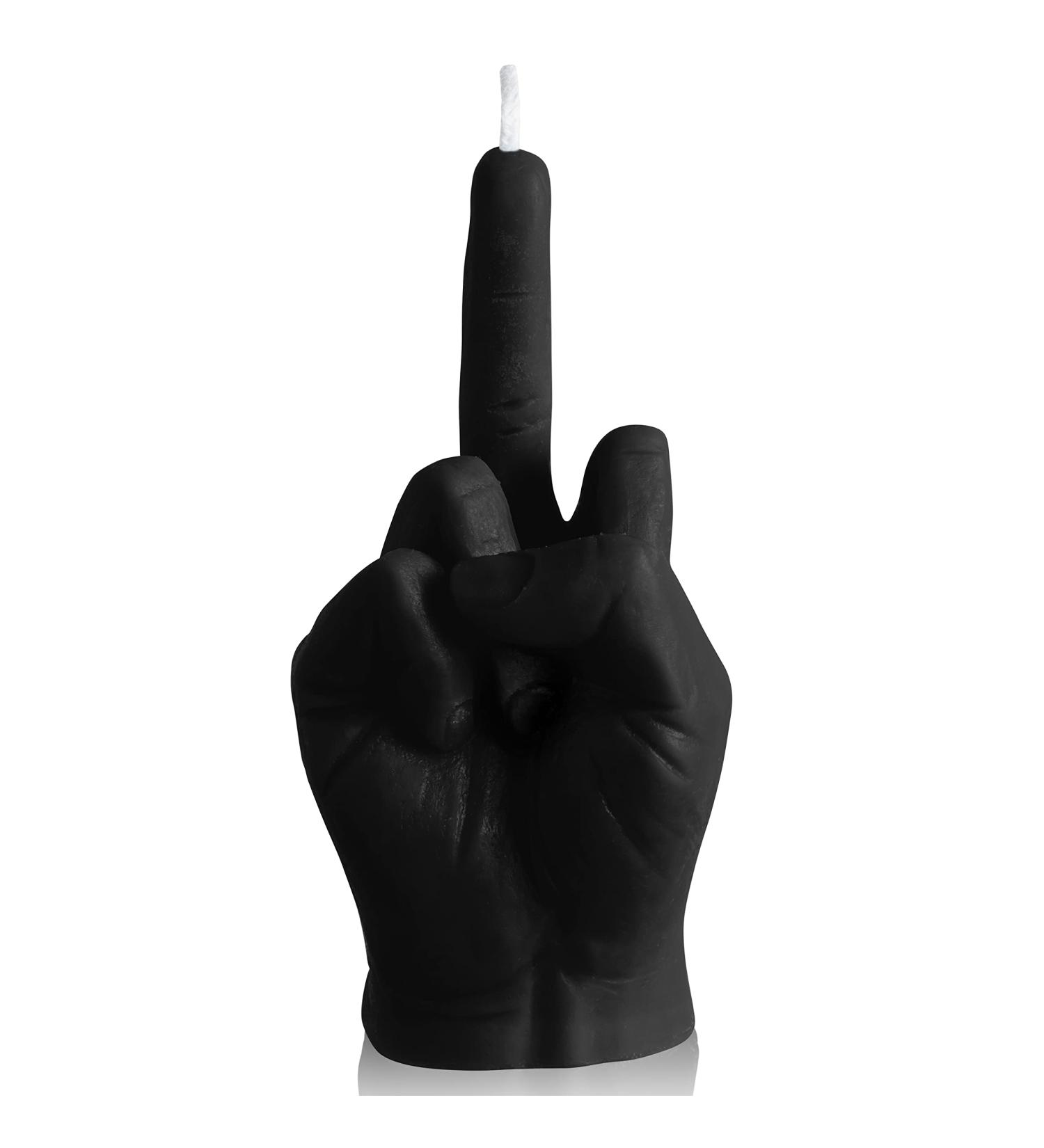 GroBro7 Middle Finger Candle - Danish Pastel Fragrance Natural Soy Wax & Pine Incense Sticks | Unique Aromatherapy Room Decoration & Gift for Desk Parties & Housewarming (Black) - Buy Online on SooperMarket.com