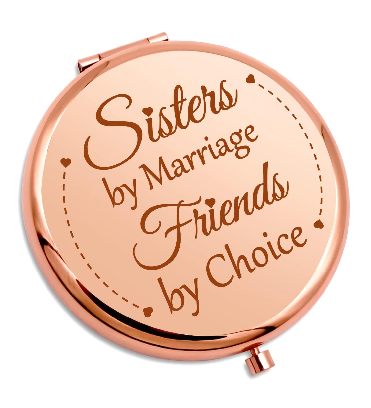 Sister In Law Compact Makeup Mirror - Wedding & Birthday Gifts for Women - Buy Online on SooperMarket.com
