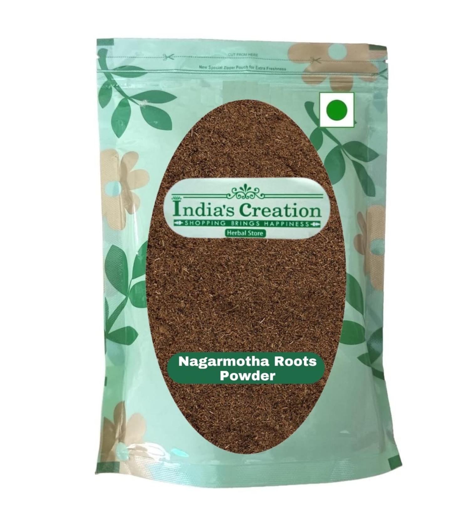 India's Creation Nagarmotha Roots Powder 100g - Cyperus Rotundus Raw Herbs - Nutsedge Jadi Booti - Single Herbs - Pack of 1 - Buy Online on SooperMarket.com