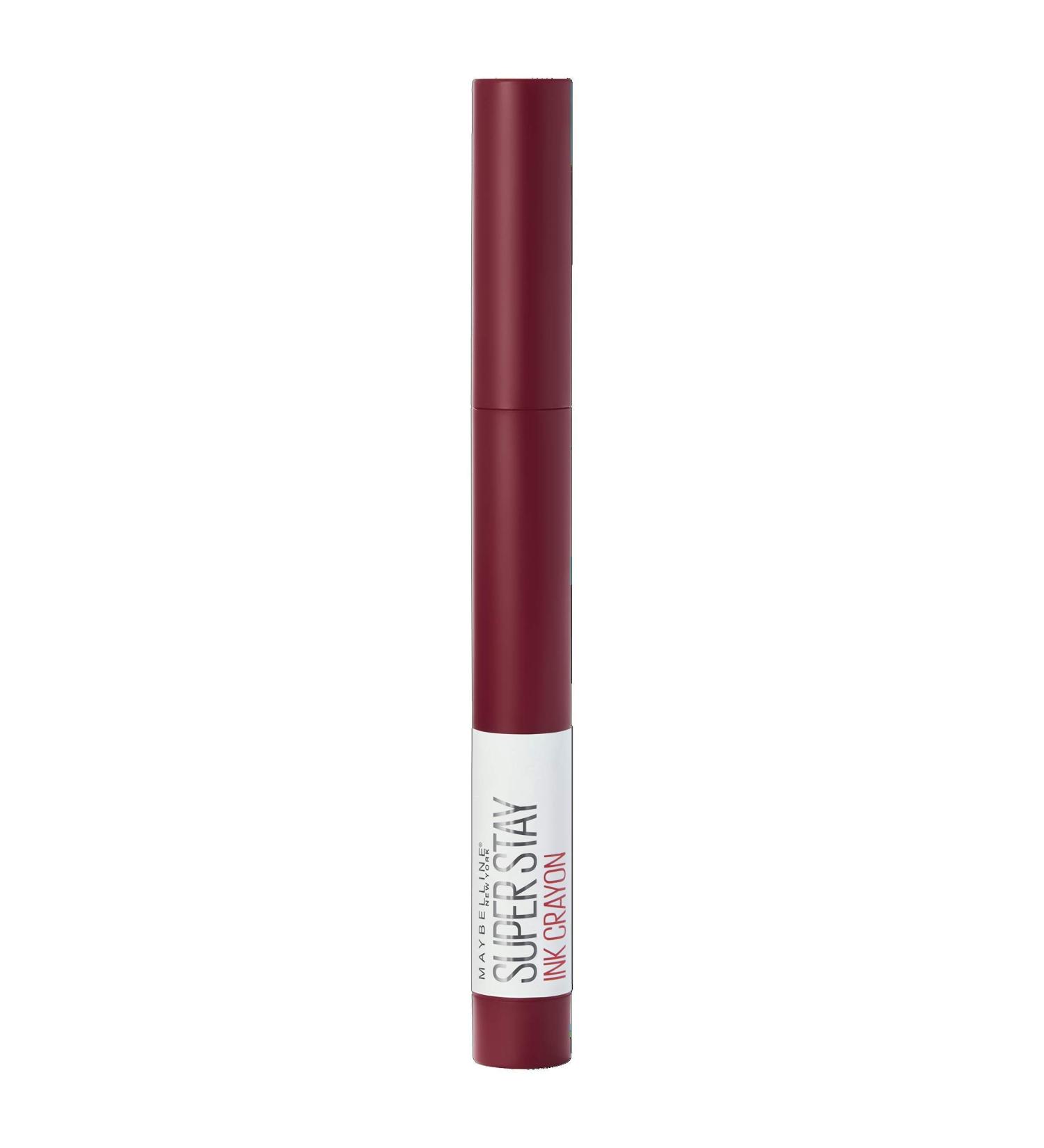 Maybelline SuperStay Ink Crayon Matte Lipstick - 55 Make it Happen - Long-Lasting Rood - 14g | International Shipping Available - Buy Online on SooperMarket.com
