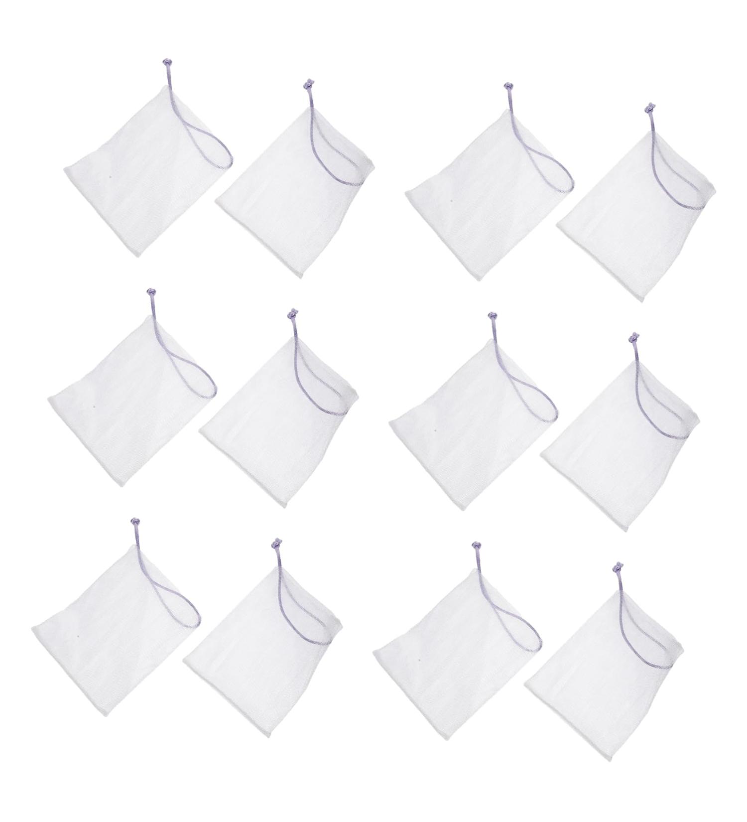 Baluue 40pcs Soap Bag Soap Net Foaming Net Bar Soap Face Soap Mesh Cosmetic Bag Soap Bar Foamer Bag Nylon 12x9.5cm Random Color - Buy Online on SooperMarket.com