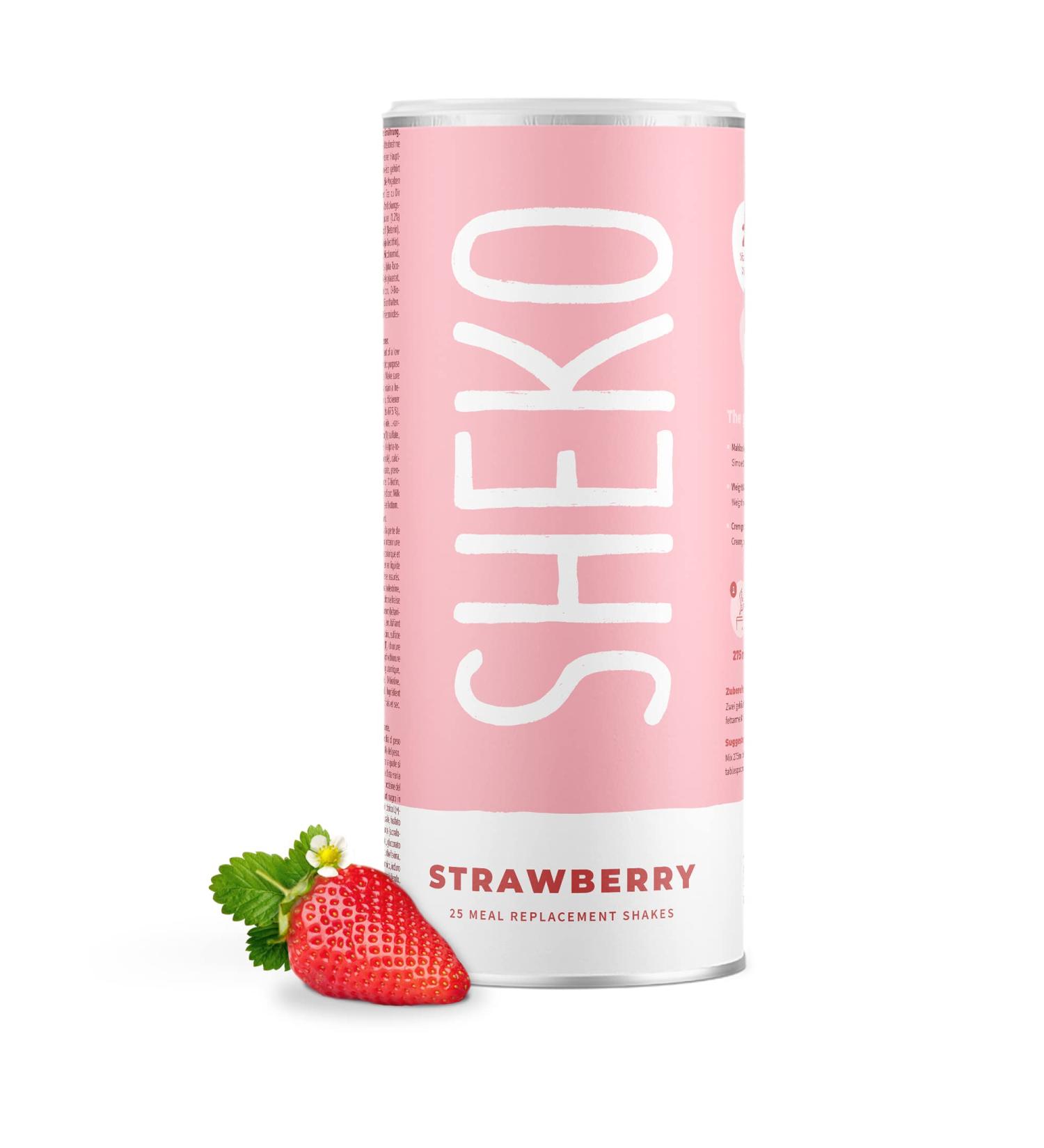 Smillary Shake Strawberry Protein Powder - 25 Portions Meal Replacement | Gluten-Free & Vegetarian Protein Drink - Buy Online on SooperMarket.com