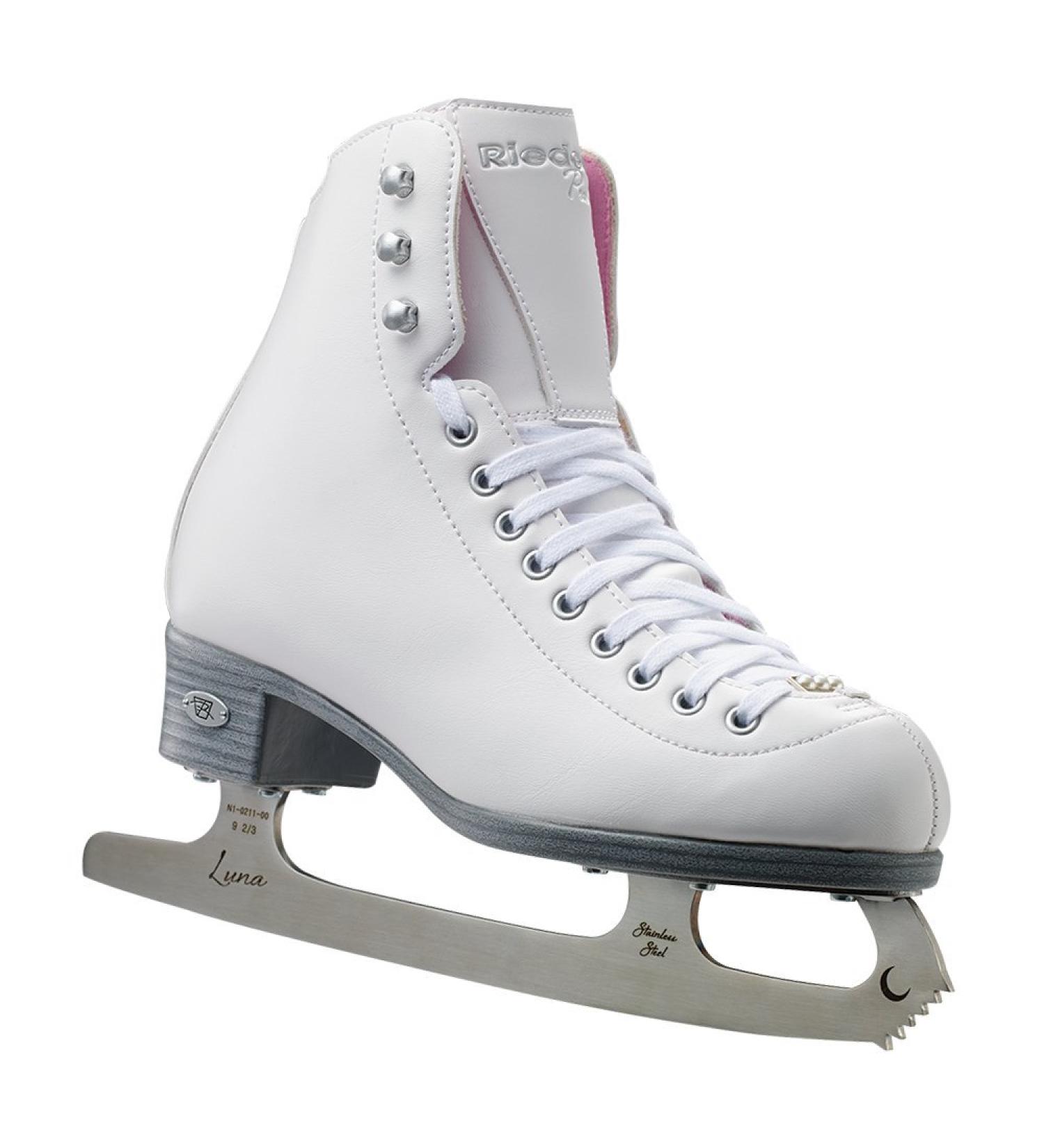 Riedell 114 Pearl Women's Ice Figure Skates with Luna Blade 5 - Recreational Skates - Buy Online on SooperMarket.com