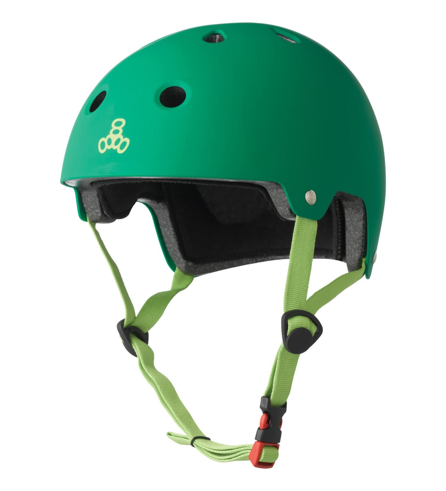 Triple Eight Dual Certified Helmet - Kelly Green Matte (X-Small/Small) | Bike & Skateboard Safety - Buy Online on SooperMarket.com