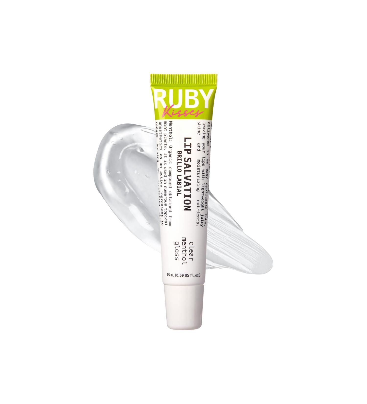 Ruby Kisses Salvation Lip Gloss - Lightweight Juicy Shine Menthol Infused Conditioning Treatment for Deep Hydration & Healing - Buy Online on SooperMarket.com