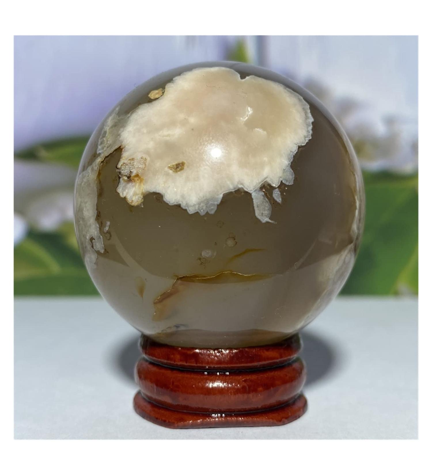 Natural Crystal Rough Natural Sphere Cherry Agate Crystal Ball Natural Gemstones Reiki Quartz Sphere Fengshui Home Decoration 1pc (Color : 170-190g) - Buy Online on SooperMarket.com