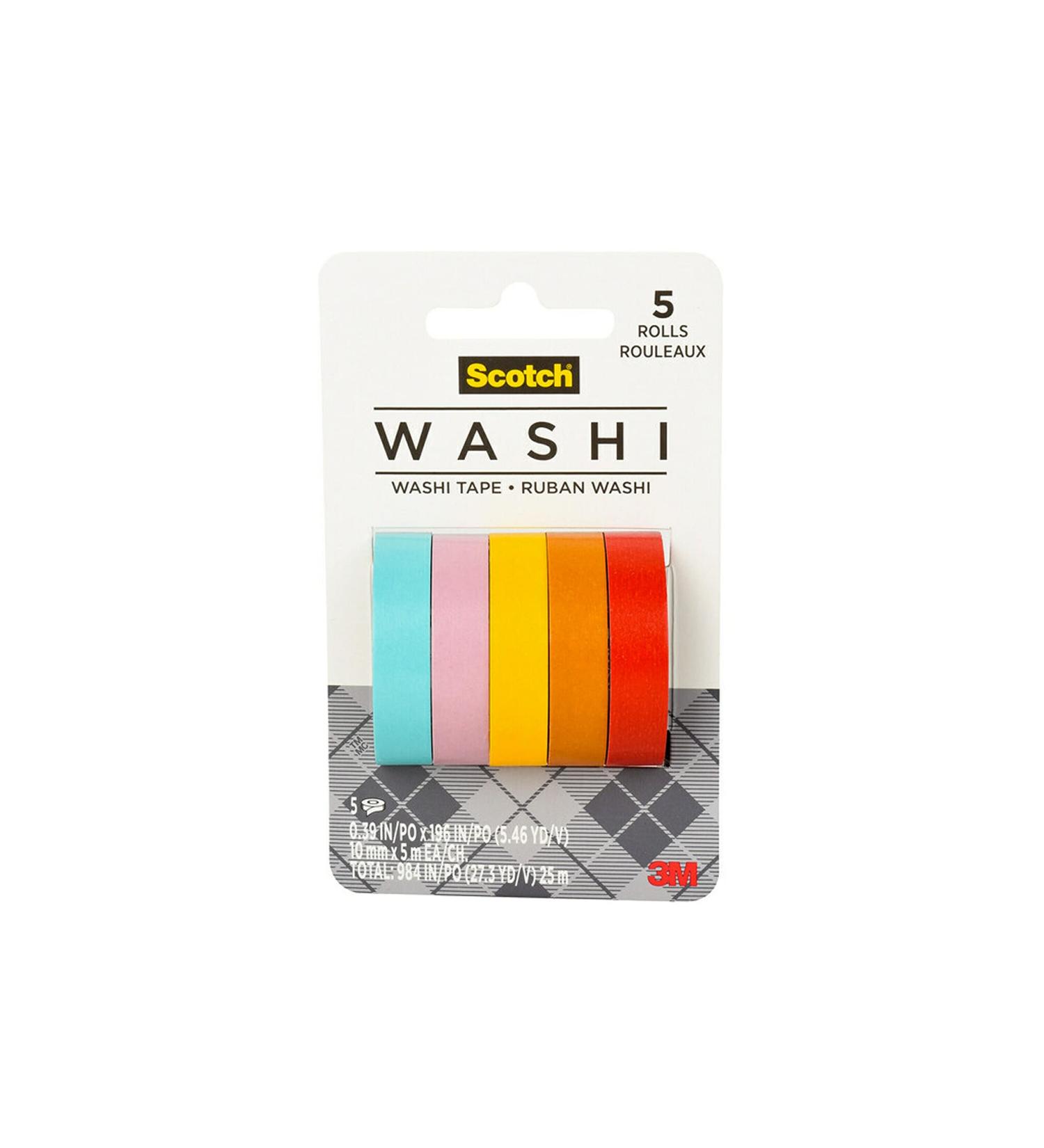 Scotch Washi Tape  Summer Design  5 Rolls  Great for Bullet Journaling  Scrapbooking and DIY Dcor (C1017-5-P4) - Buy Online on SooperMarket.com
