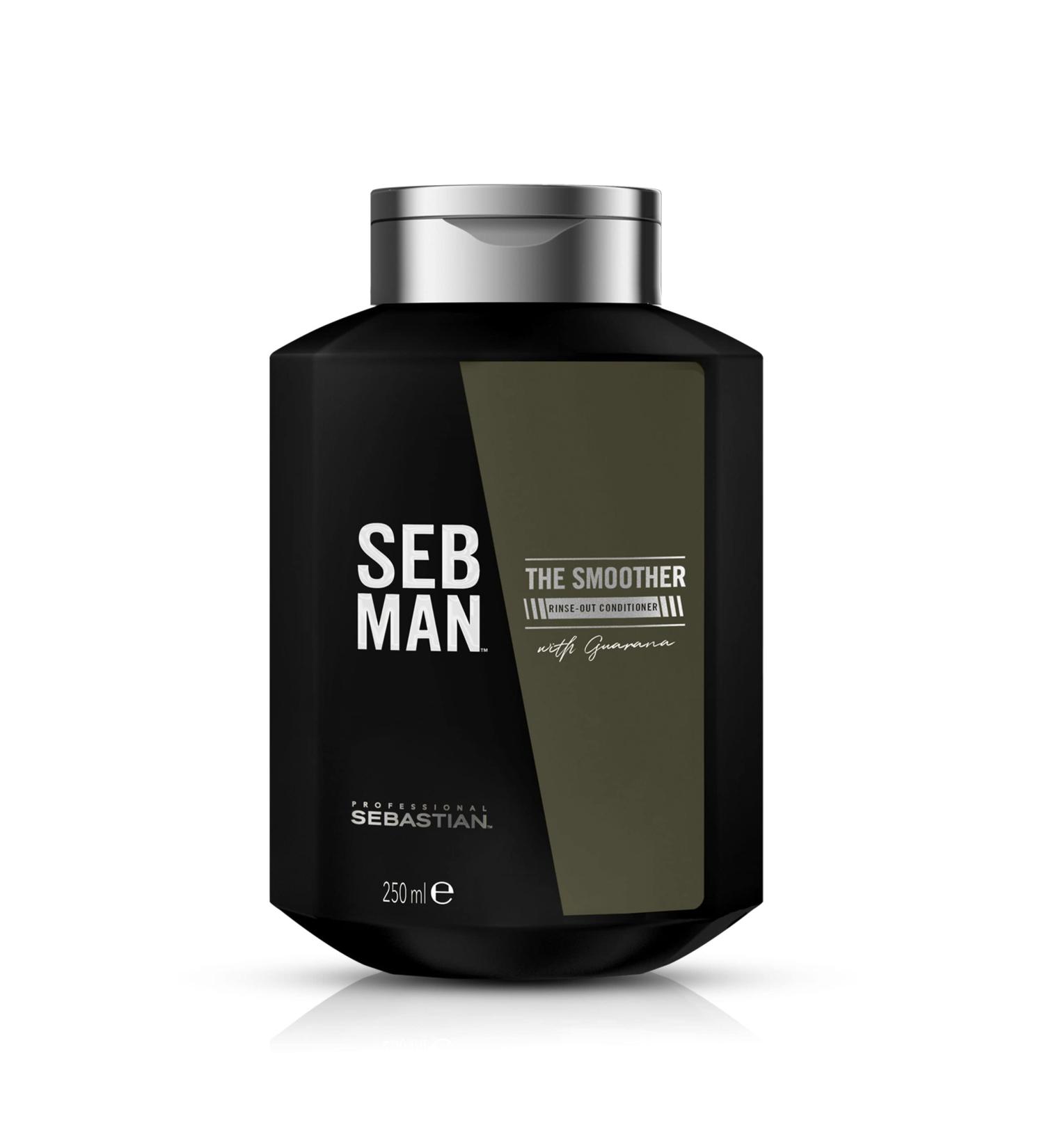 Seb Man The Smoother - Moisturizing Conditioner for Dry Hair with Guarana & Bergamot - 250ml | International Shipping - Buy Online on SooperMarket.com